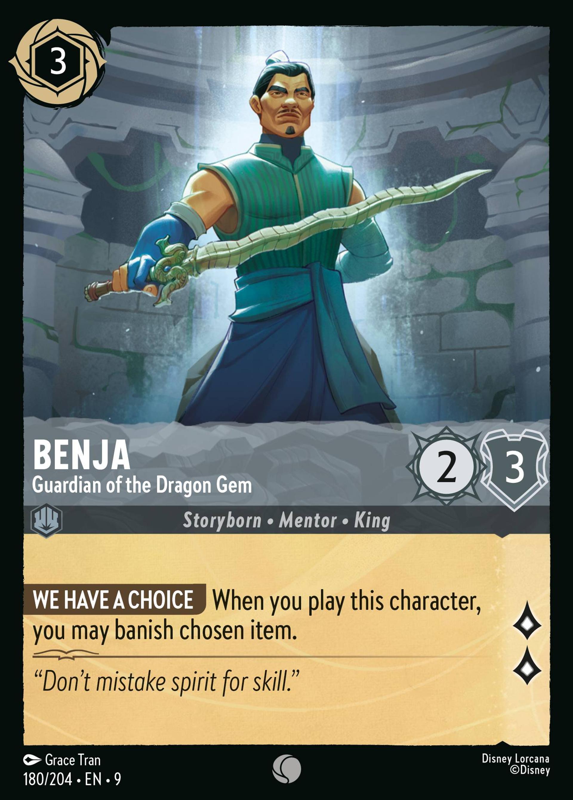 Benja - Guardian of the Dragon Gem — Fabled — Lorcana