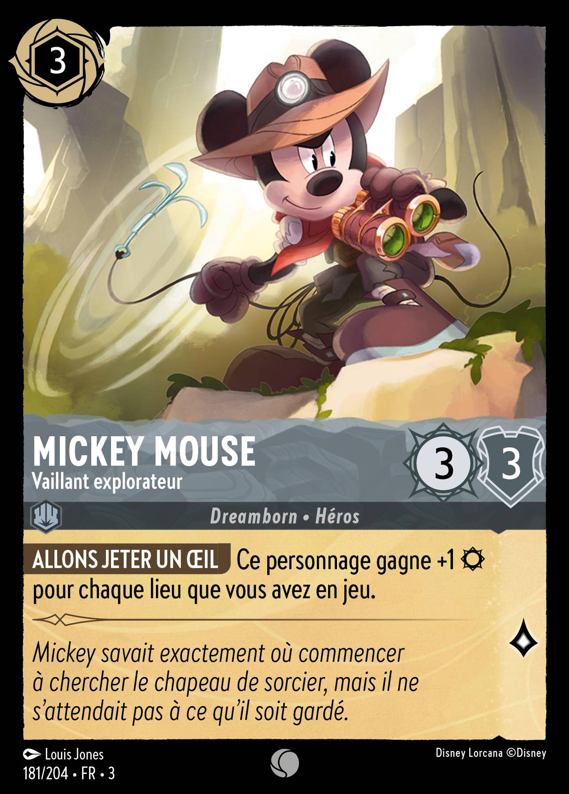 Mickey Mouse - Vaillant explorateur — Into the Inklands — Lorcana