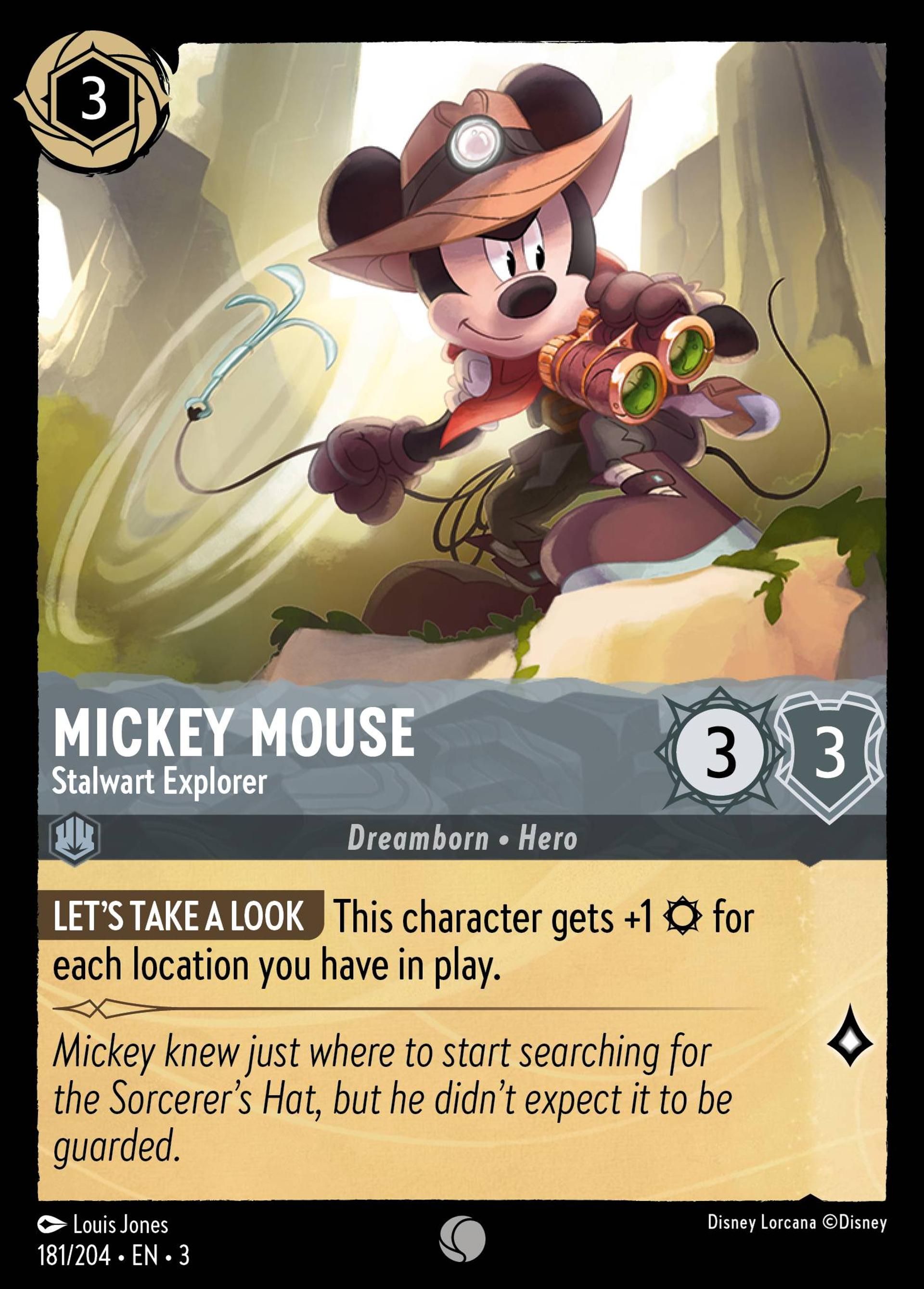 Mickey Mouse - Vaillant explorateur — Into the Inklands — Lorcana