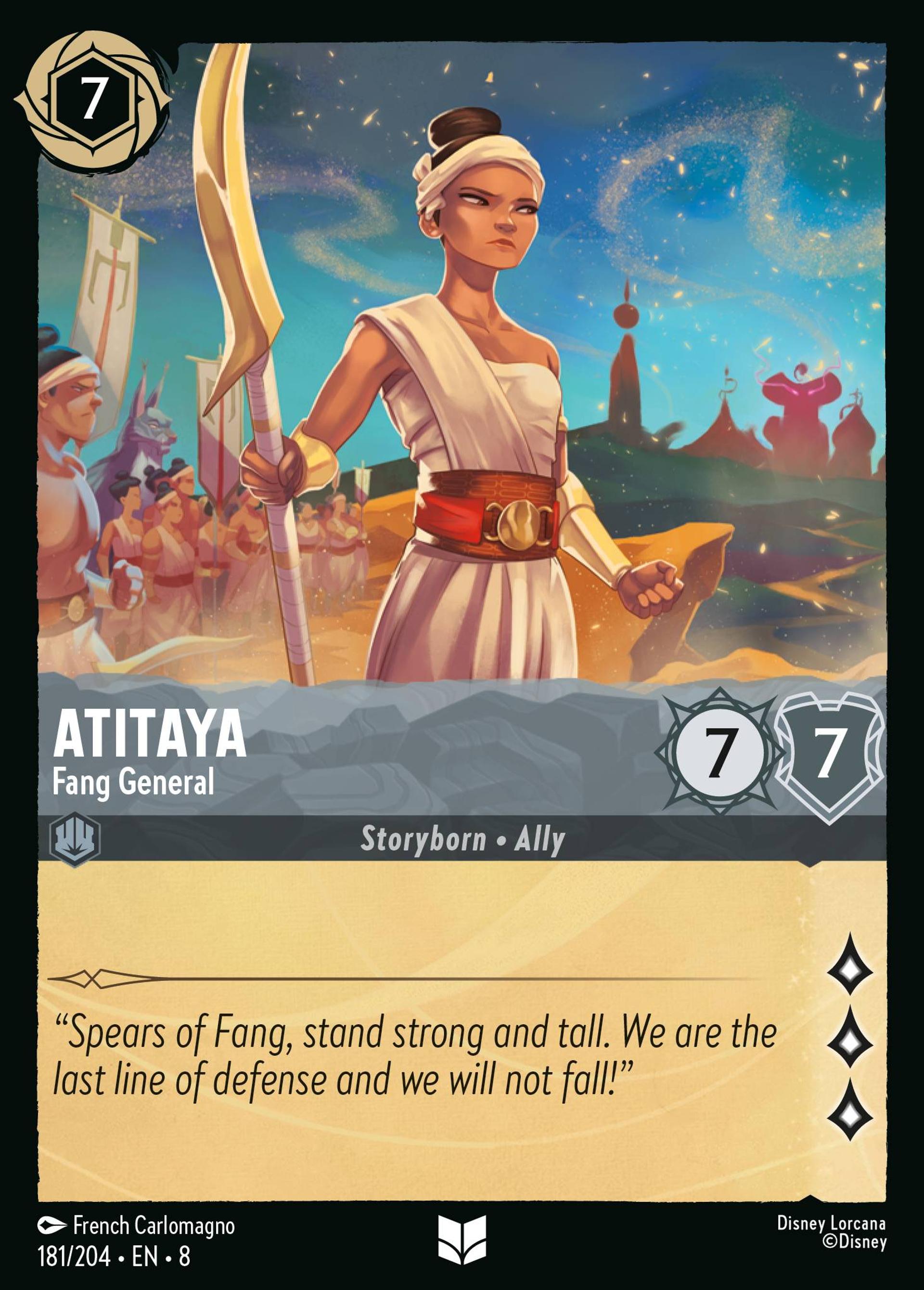Atitaya - Fang General — The Reign of Jafar — Lorcana