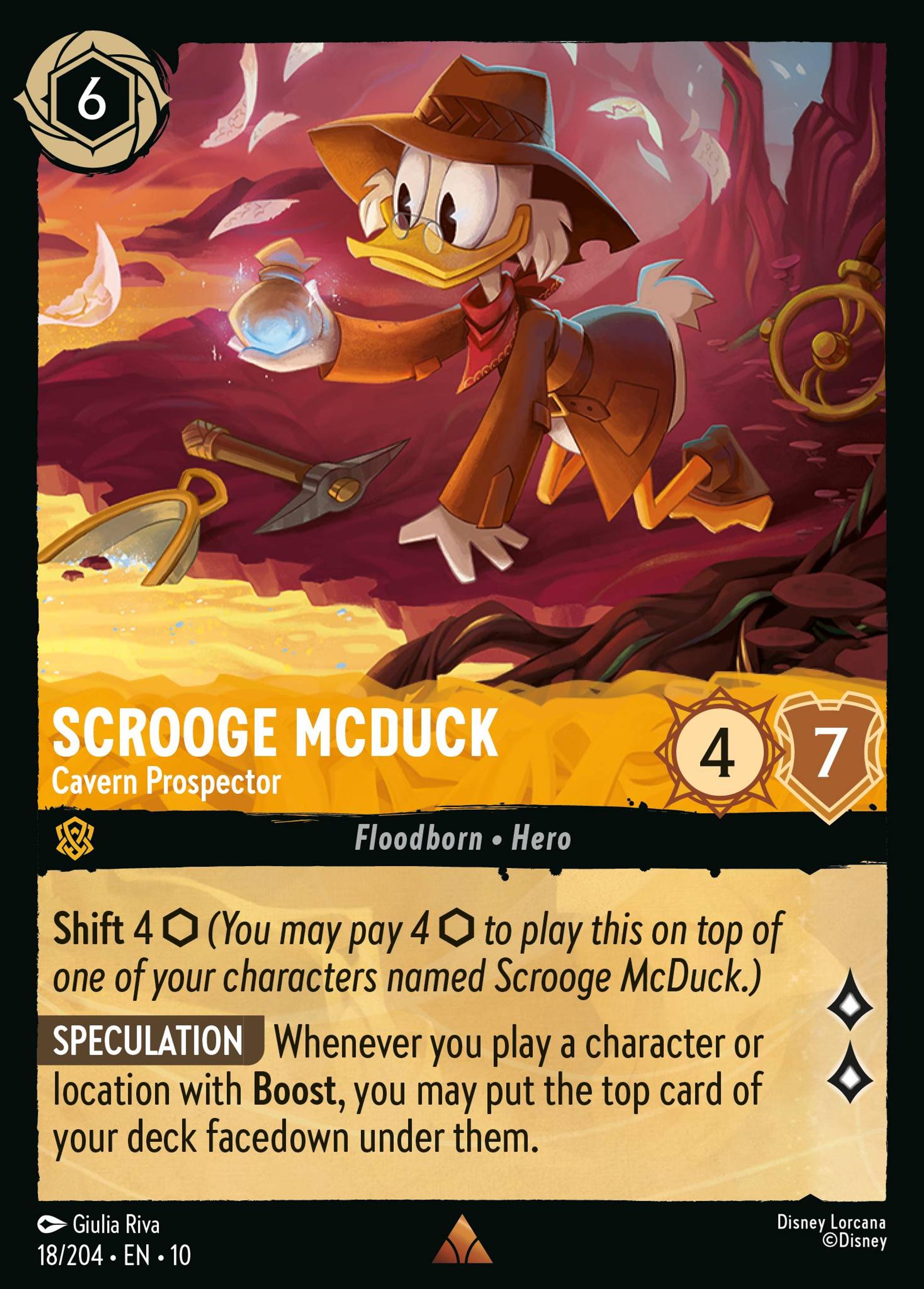 Scrooge McDuck - Cavern Prospector — Whispers in the Well — Lorcana