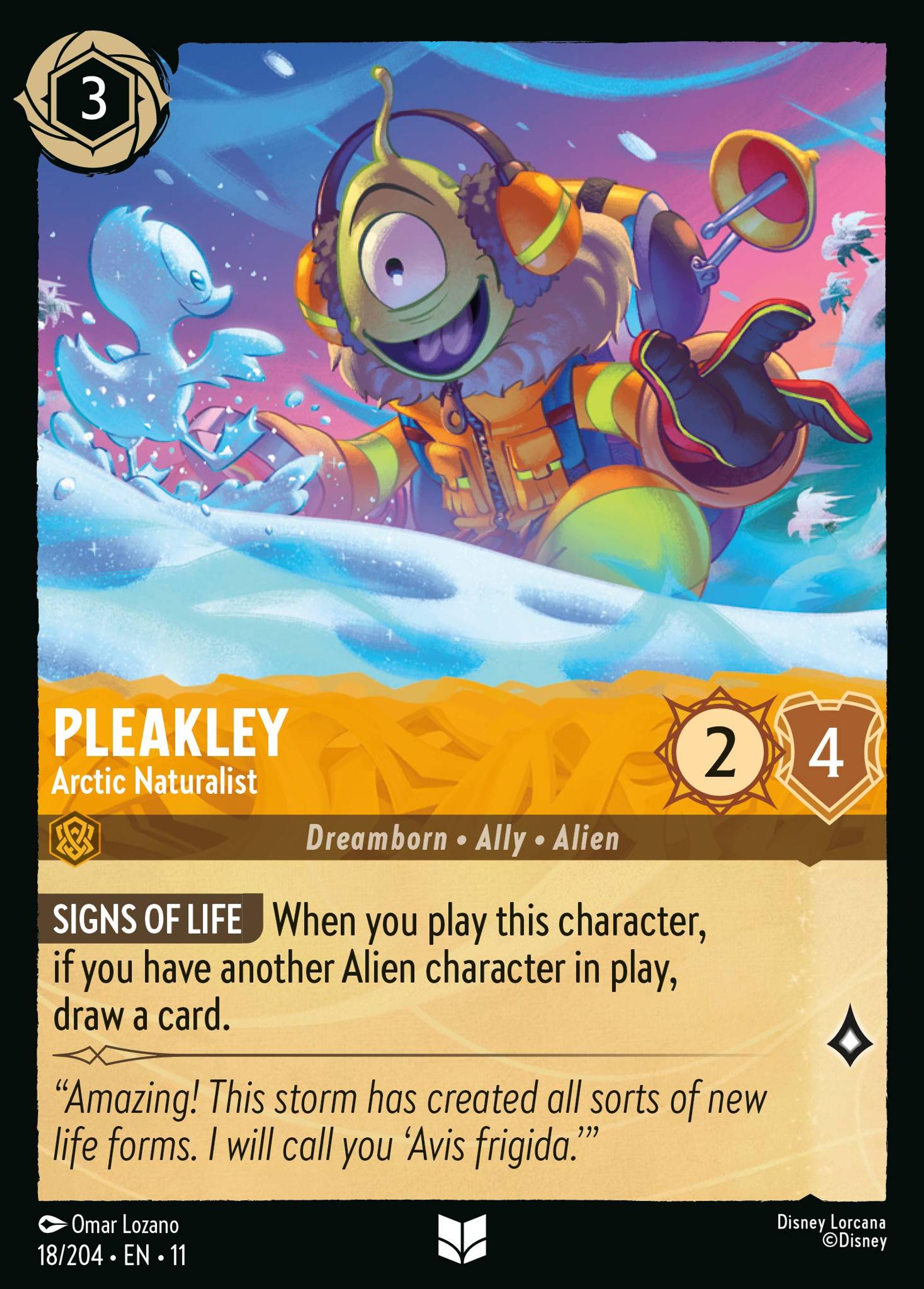 Pleakley - Arctic Naturalist — Winterspell — Lorcana
