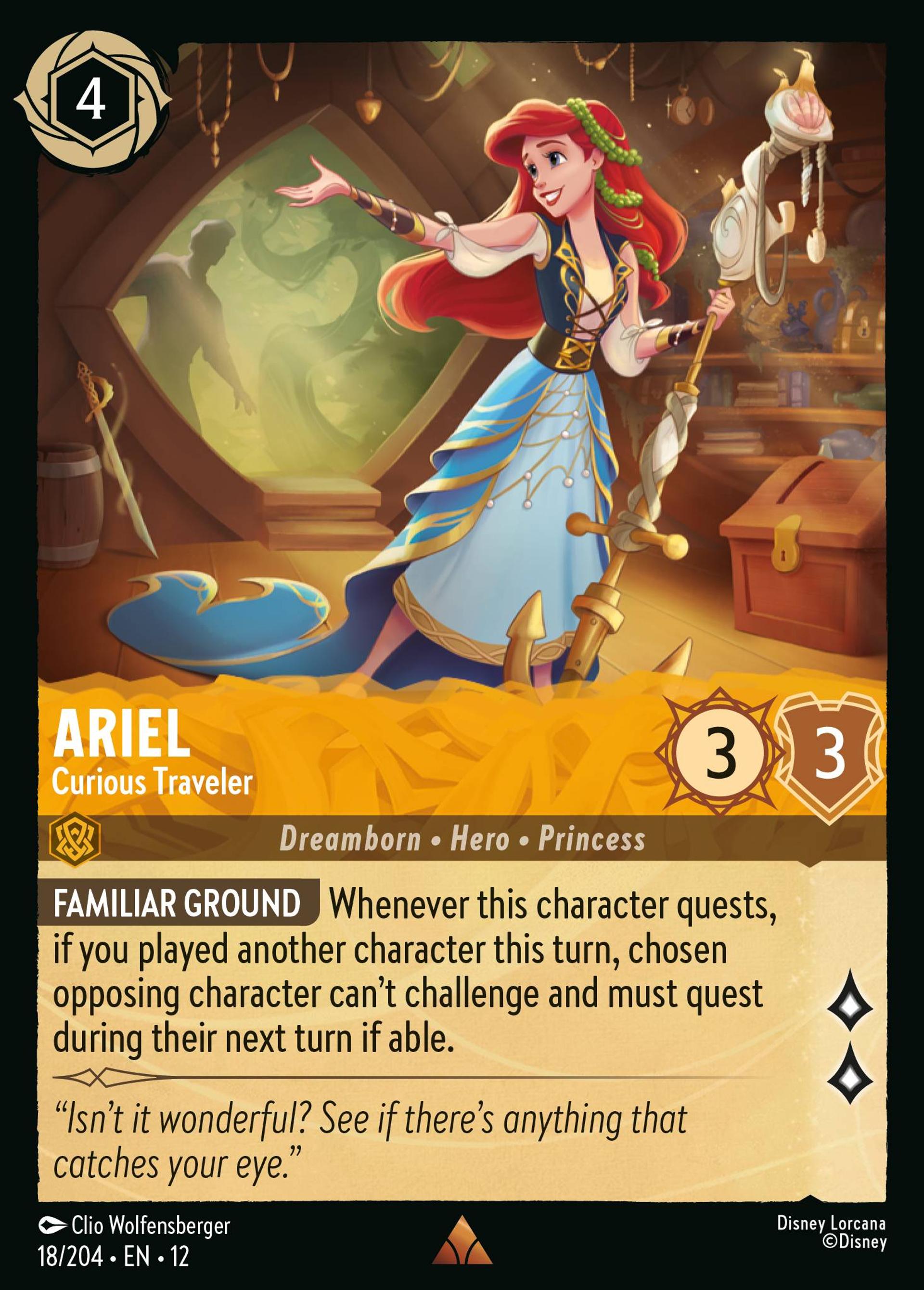 Ariel - Curious Traveler — Wilds Unknown — Lorcana