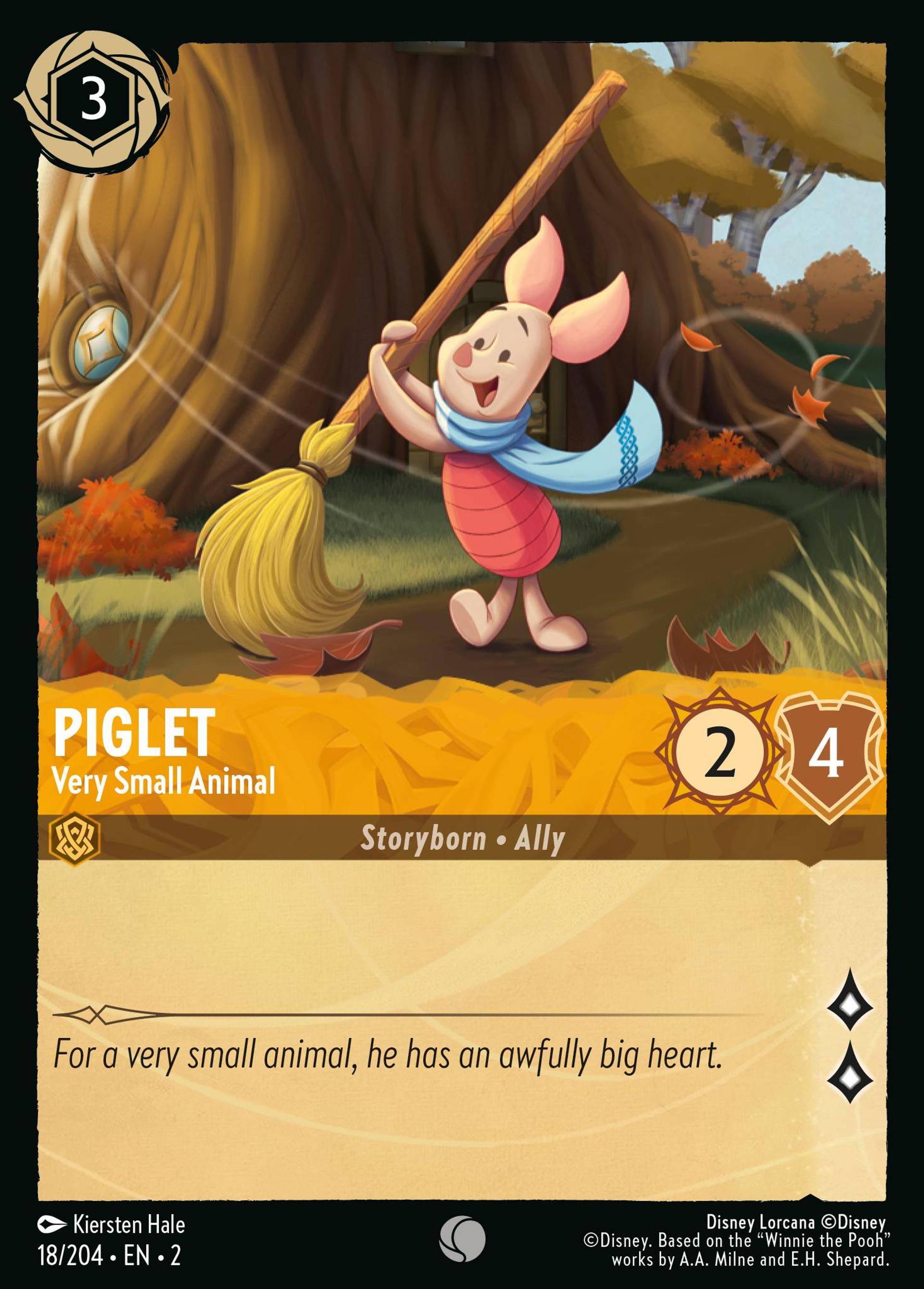 Piglet - Very Small Animal — Rise of the Floodborn — Lorcana