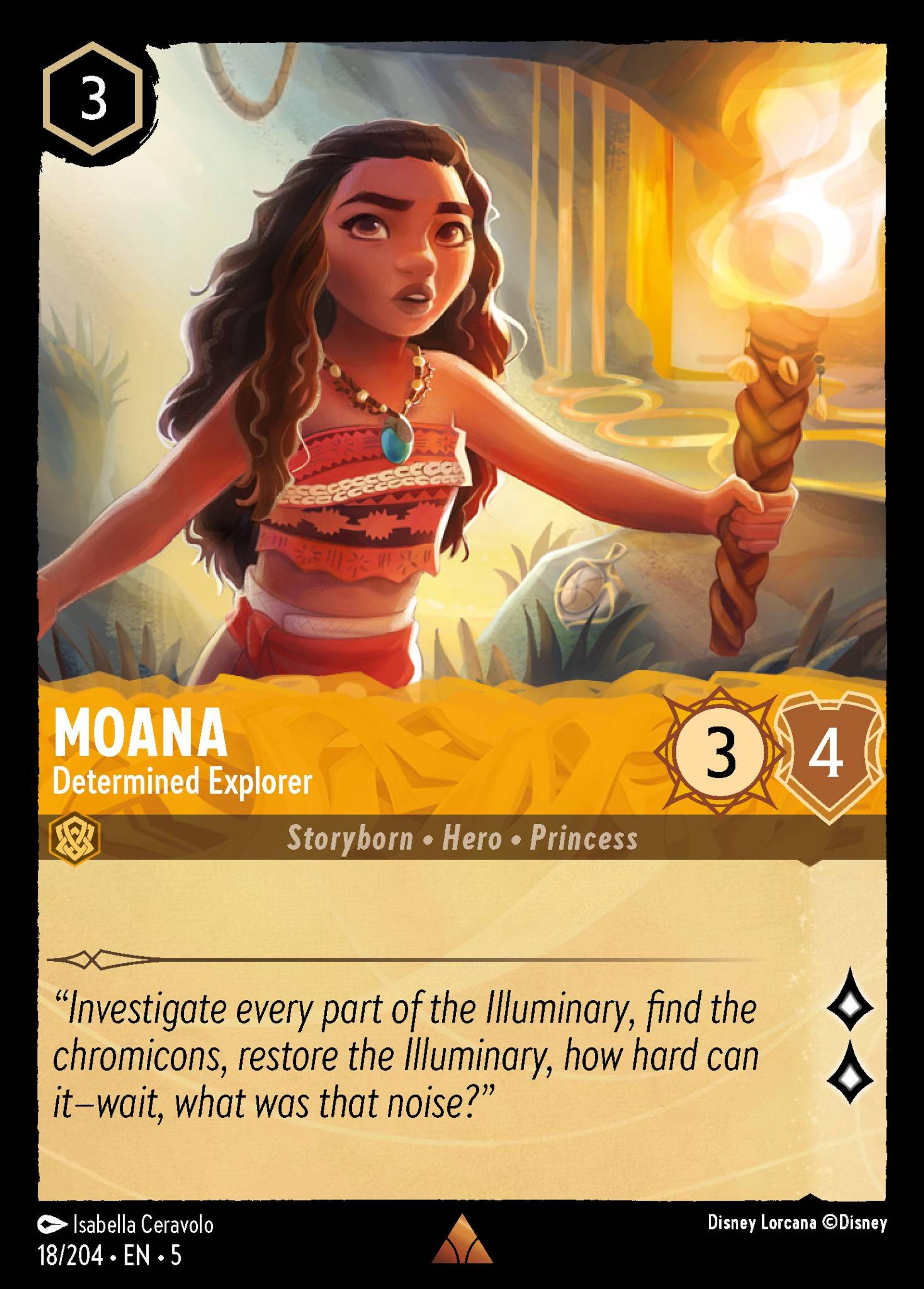 Moana - Determined Explorer — Shimmering Skies — Lorcana