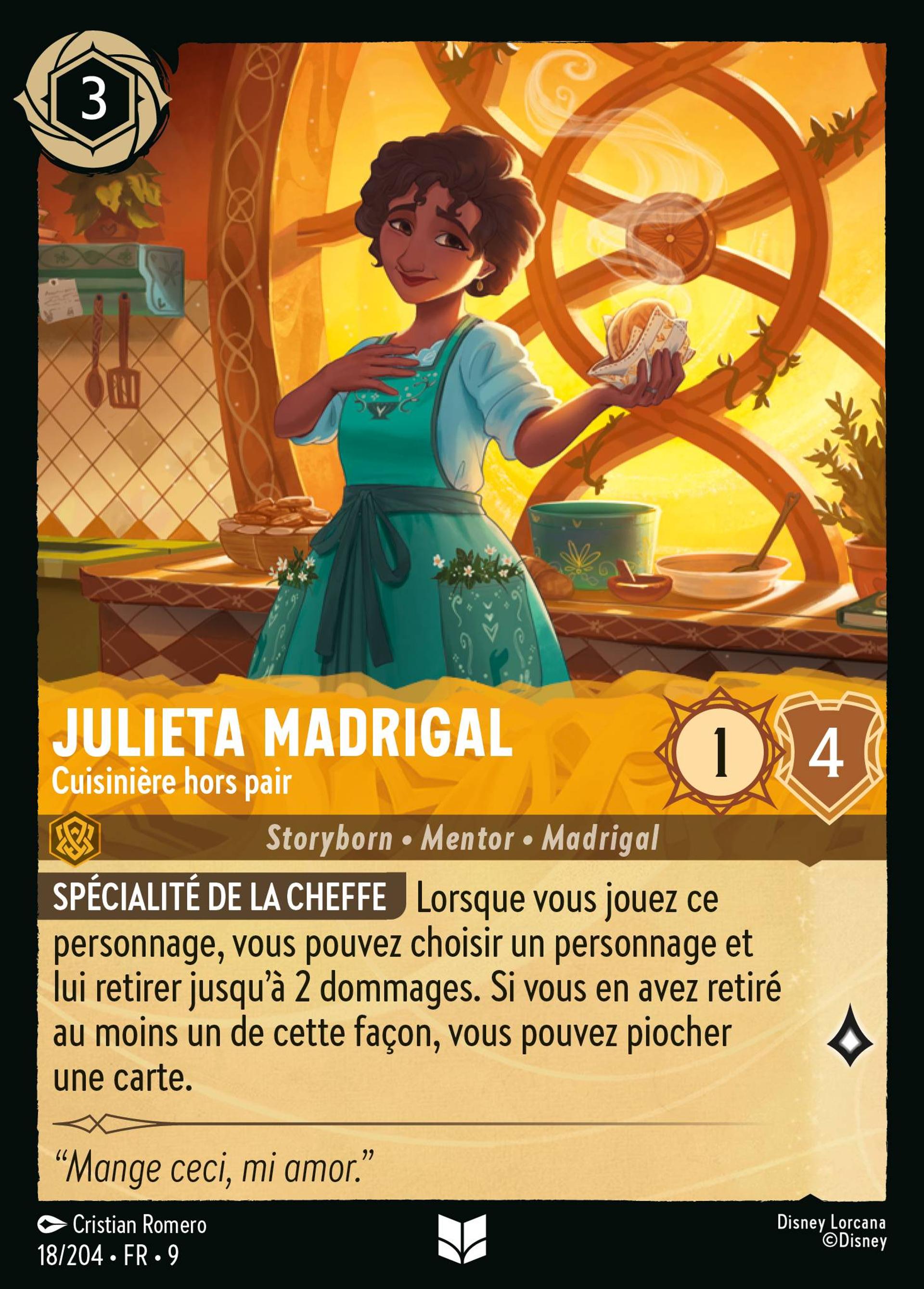 Julieta Madrigal - Cuisinière hors pair — Fabled — Lorcana