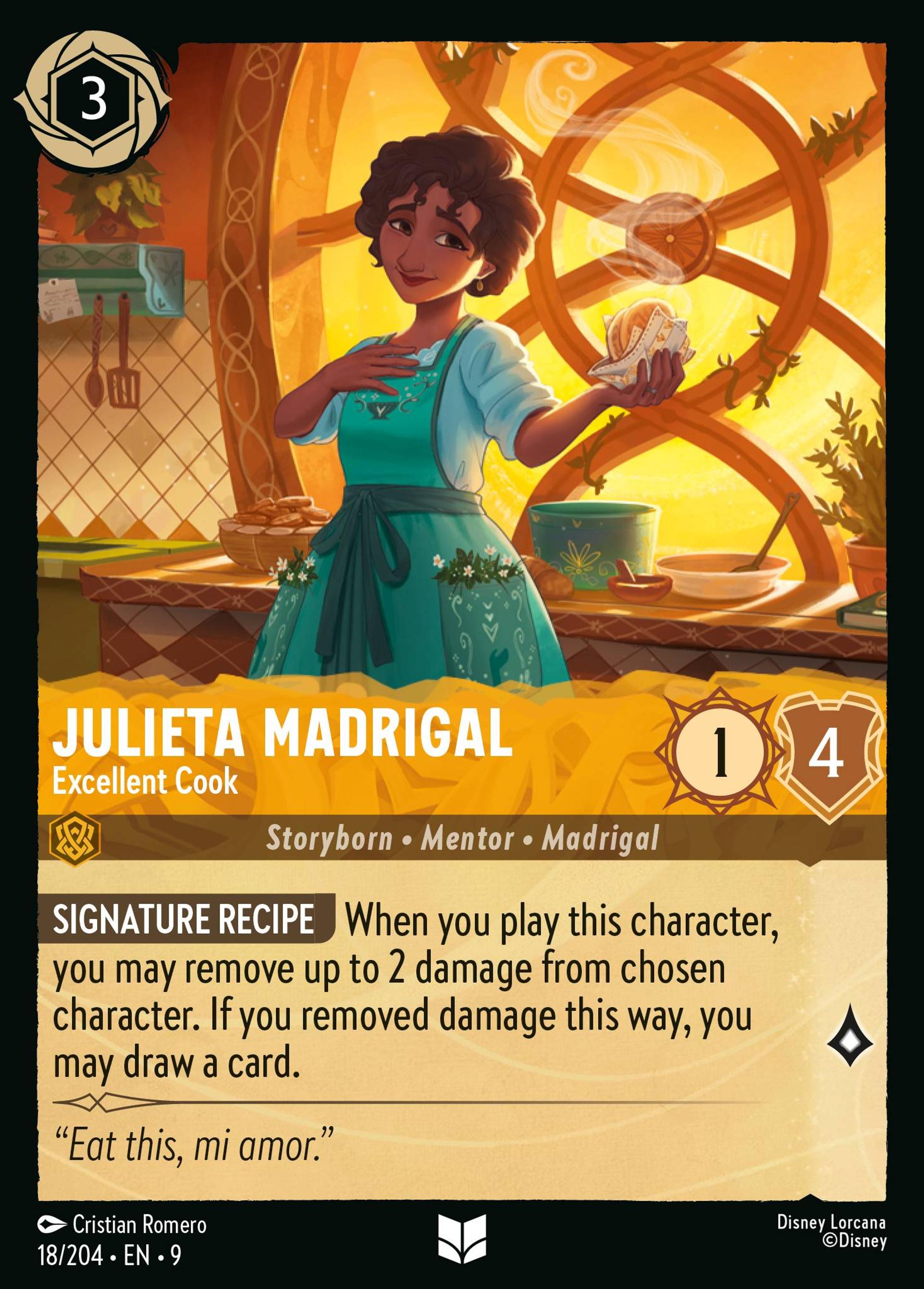 Julieta Madrigal - Excellent Cook — Fabled — Lorcana