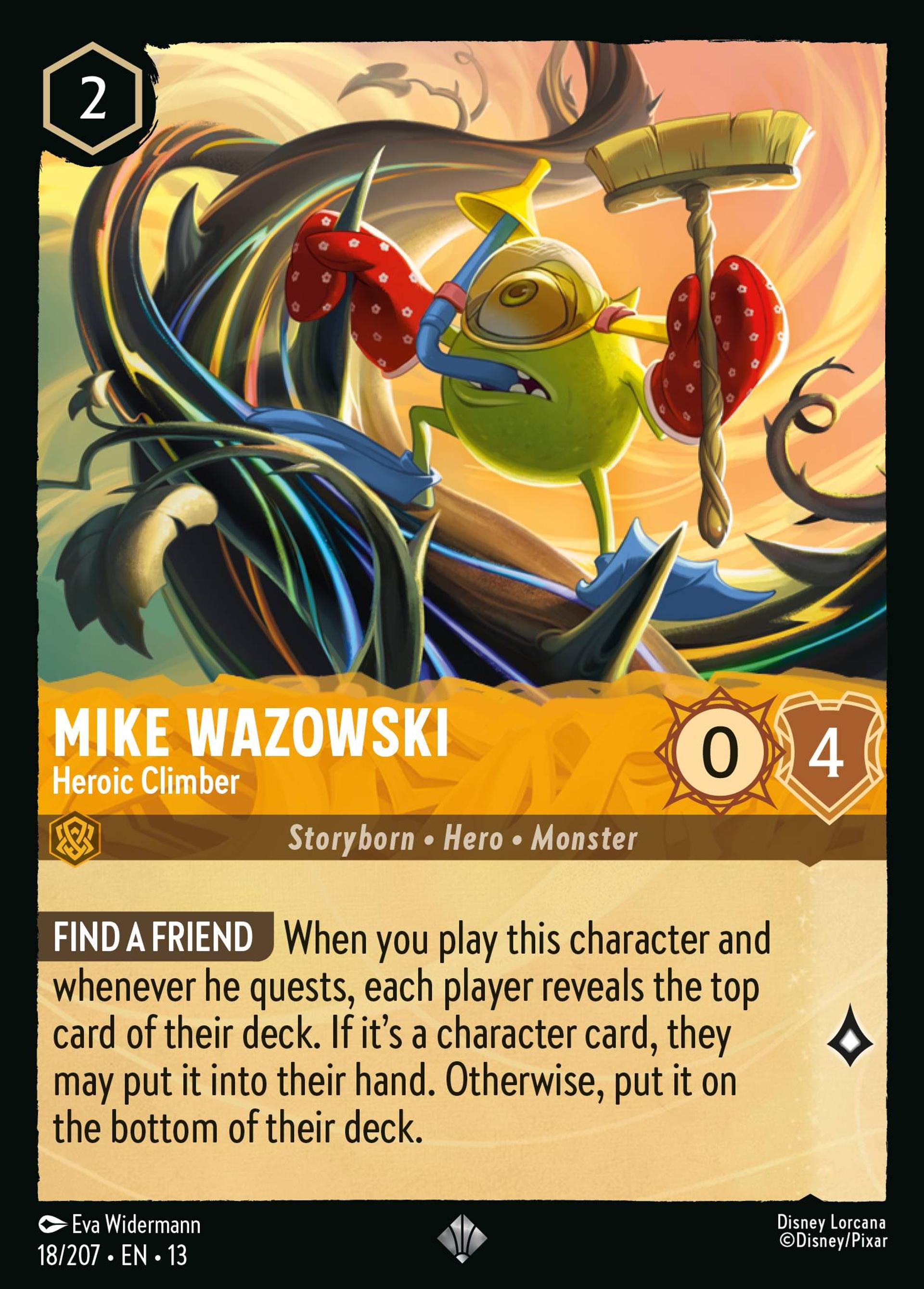 Mike Wazowski - Heroic Climber — Attack of the Vine! — Lorcana