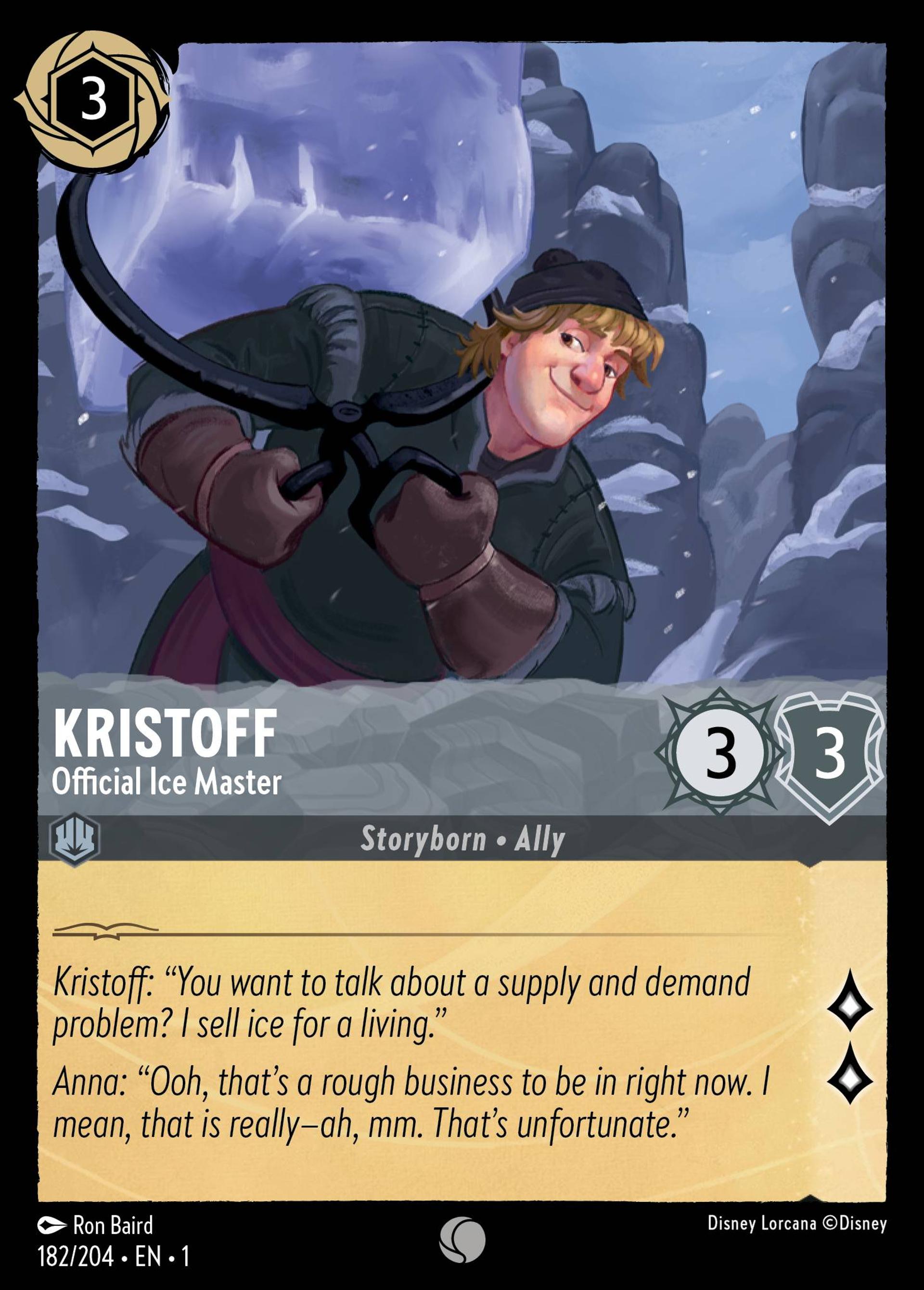 Kristoff - Maître glacier officiel — The First Chapter — Lorcana
