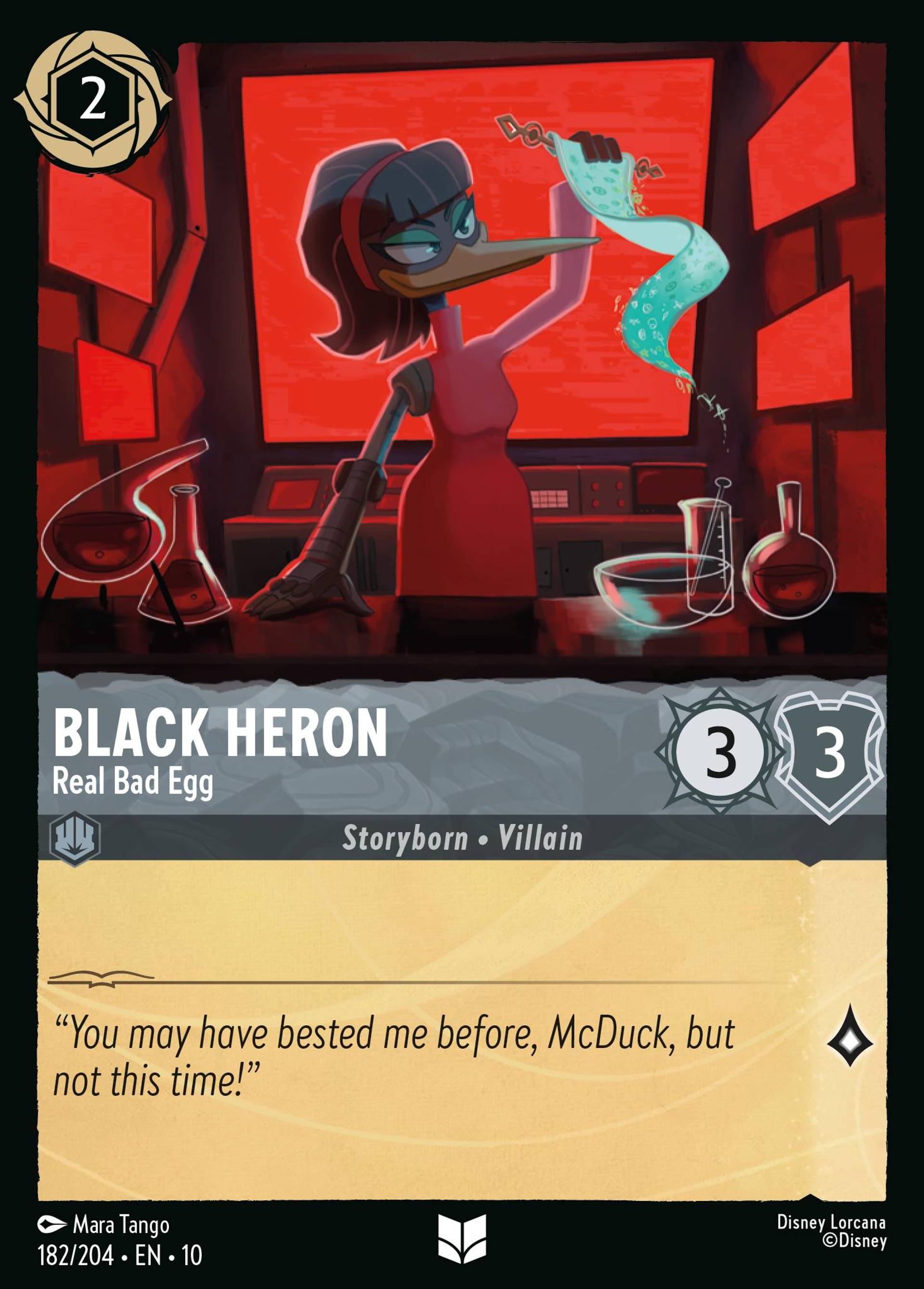 Black Heron - Real Bad Egg — Whispers in the Well — Lorcana
