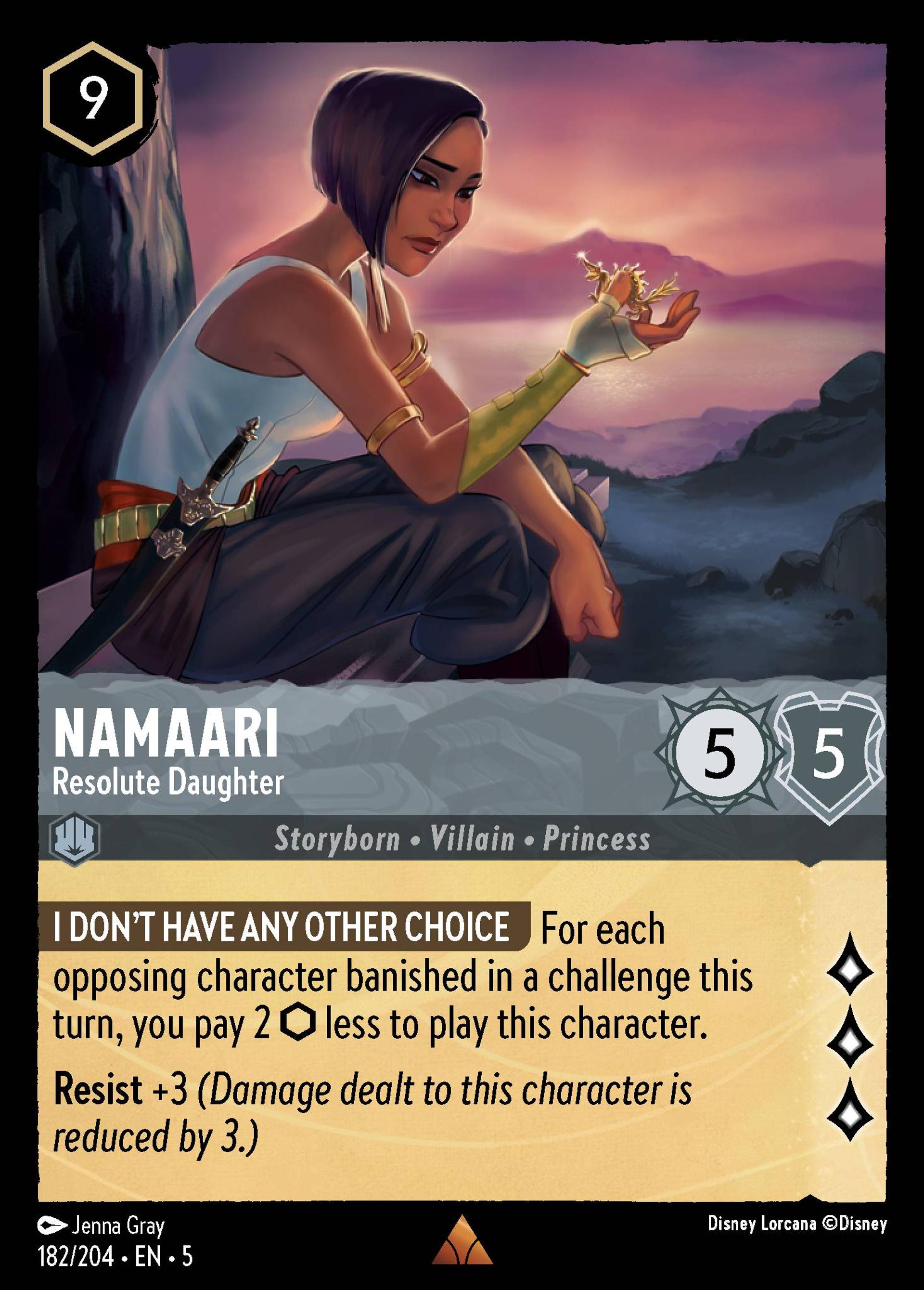 Namaari - Resolute Daughter — Shimmering Skies — Lorcana