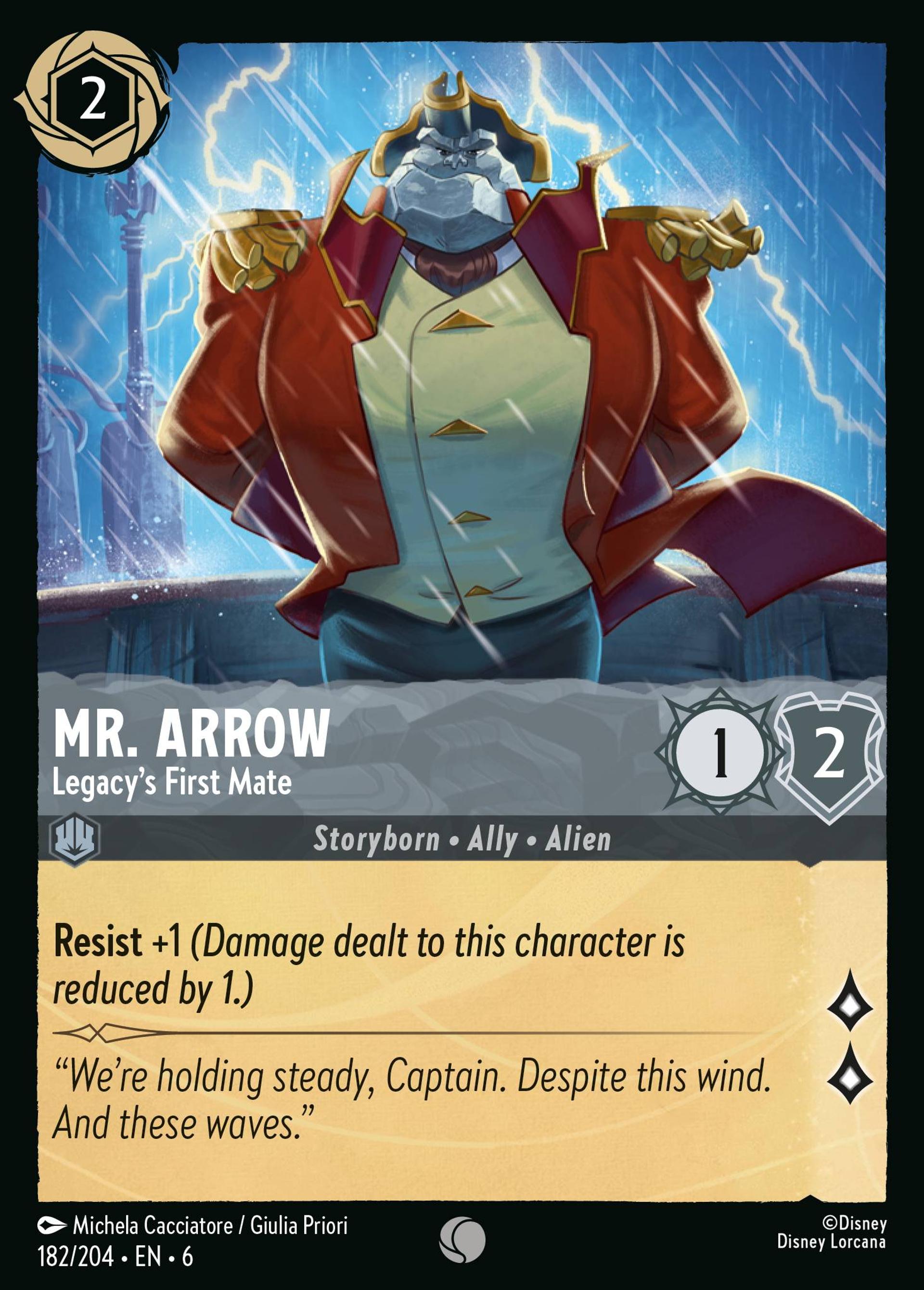 Mr. Arrow - Legacy's First Mate — Azurite Sea — Lorcana