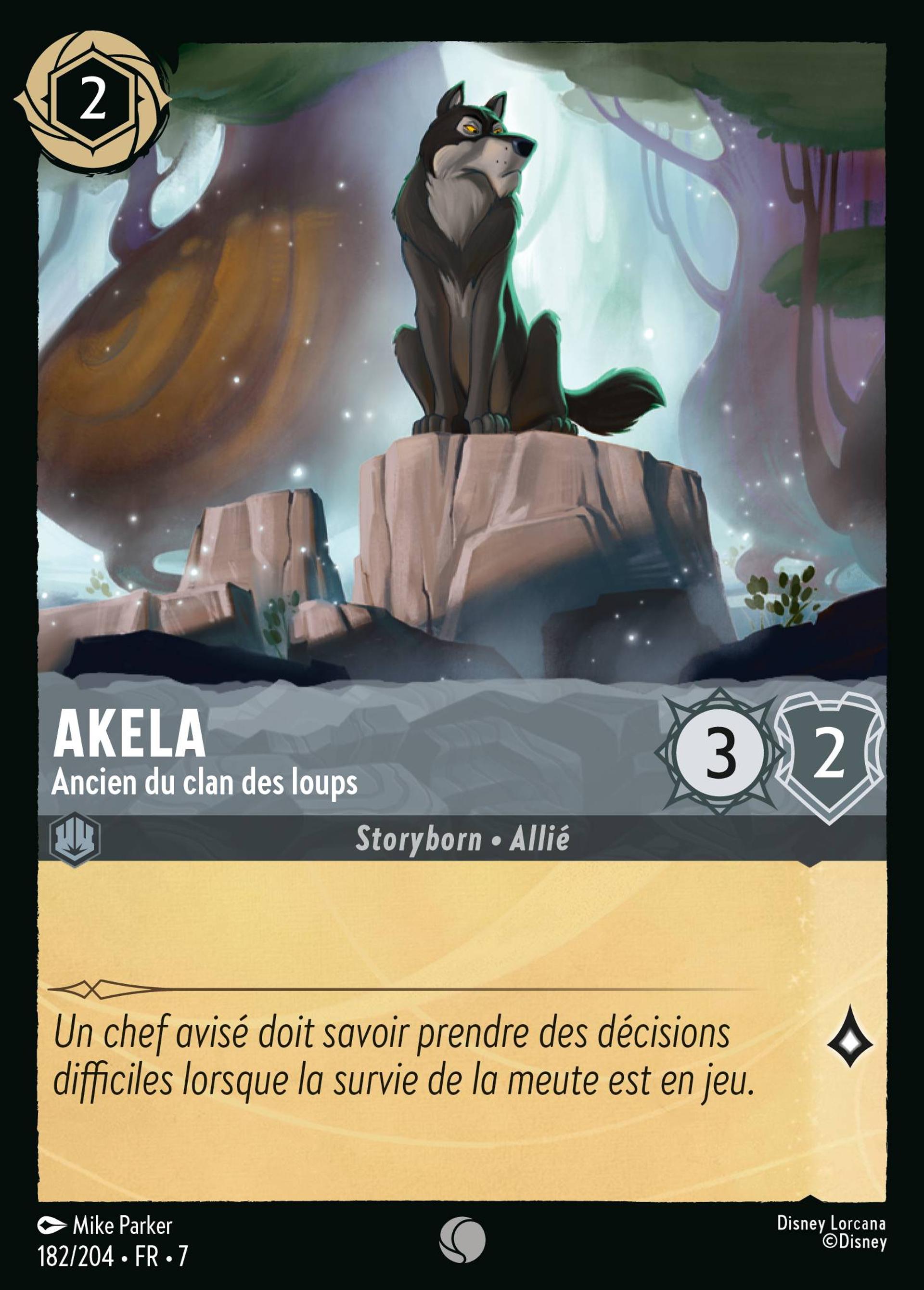 Akela - Ancien du clan des loups — Archazia's Island — Lorcana