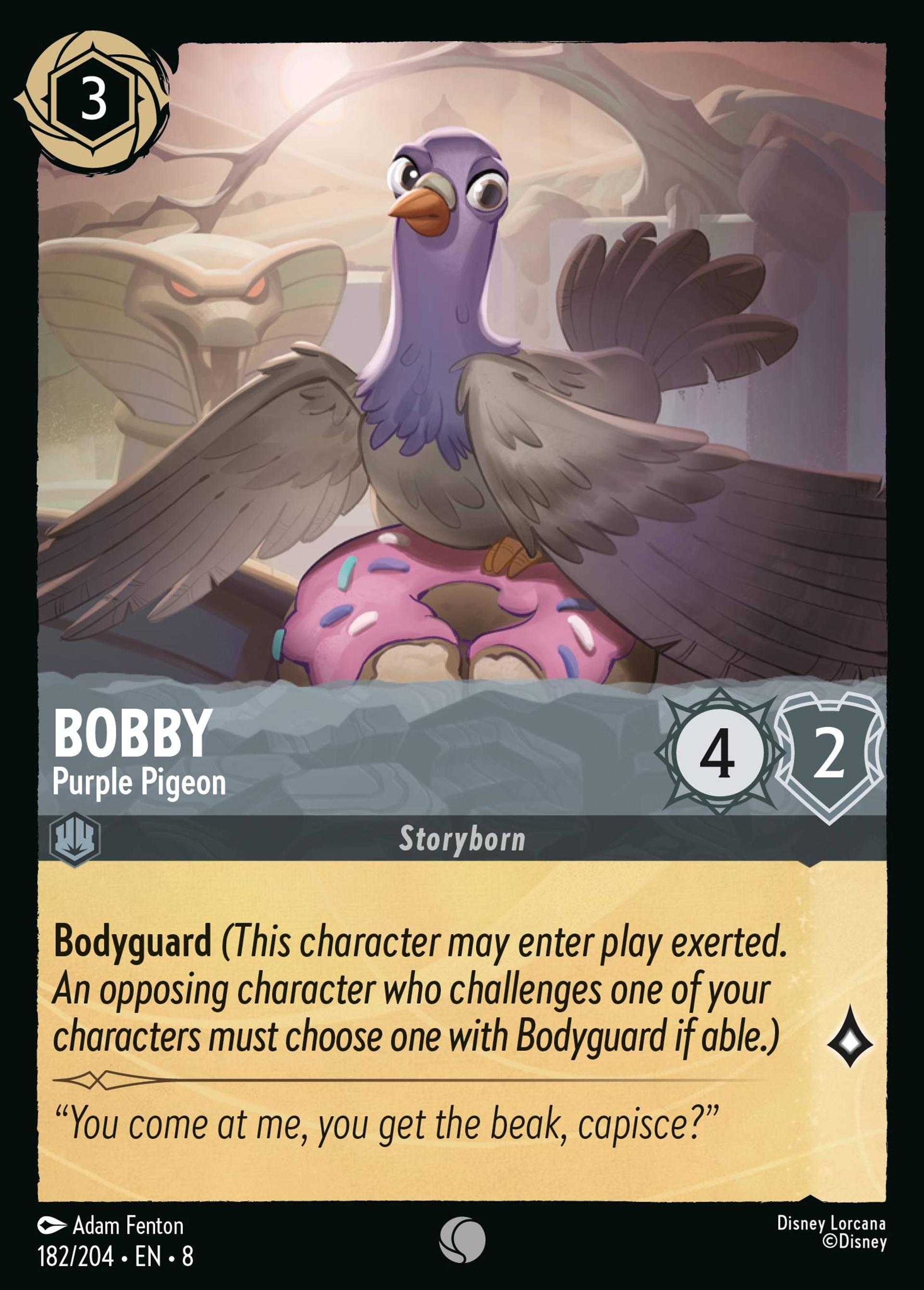 Bobby - Purple Pigeon — The Reign of Jafar — Lorcana