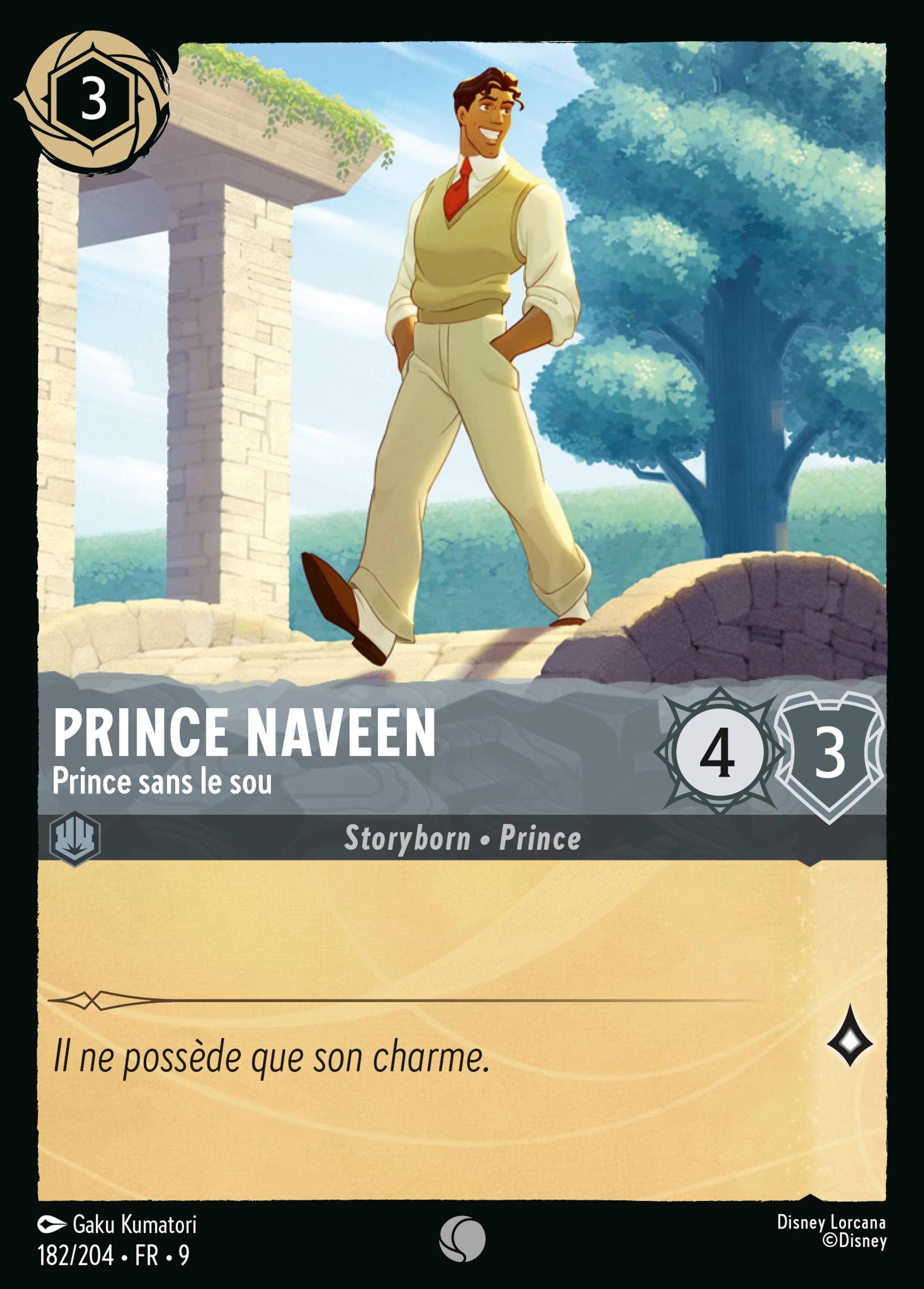 Prince Naveen - Prince sans le sou — Fabled — Lorcana