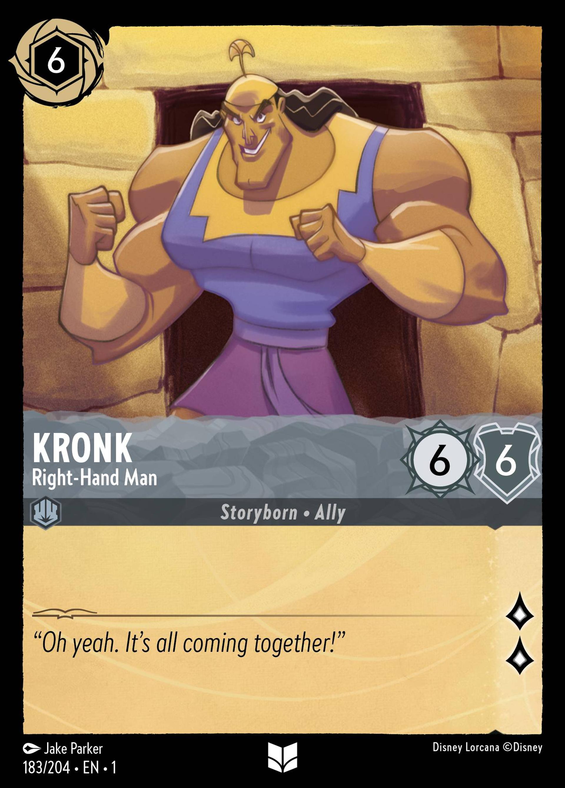 Kronk - Fidèle bras droit — The First Chapter — Lorcana