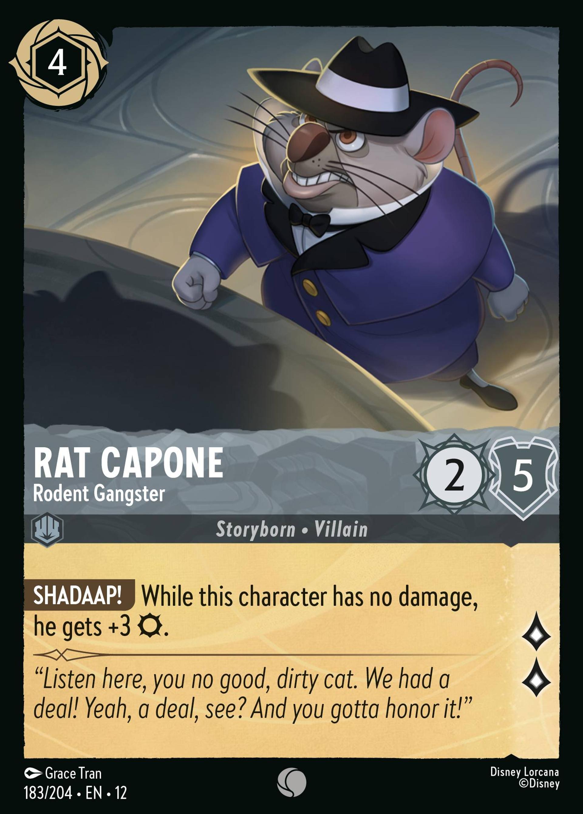 Rat Capone - Rodent Gangster — Wilds Unknown — Lorcana
