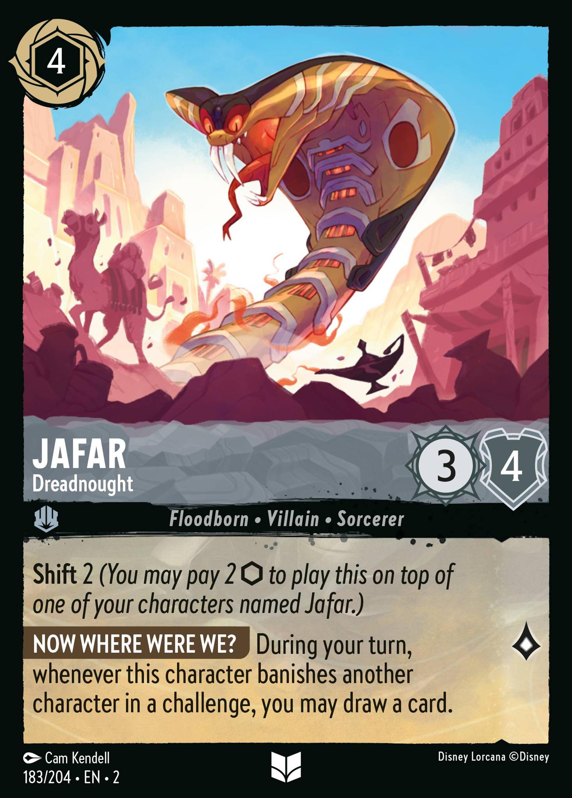 Jafar - Serpent cuirassé — Rise of the Floodborn — Lorcana