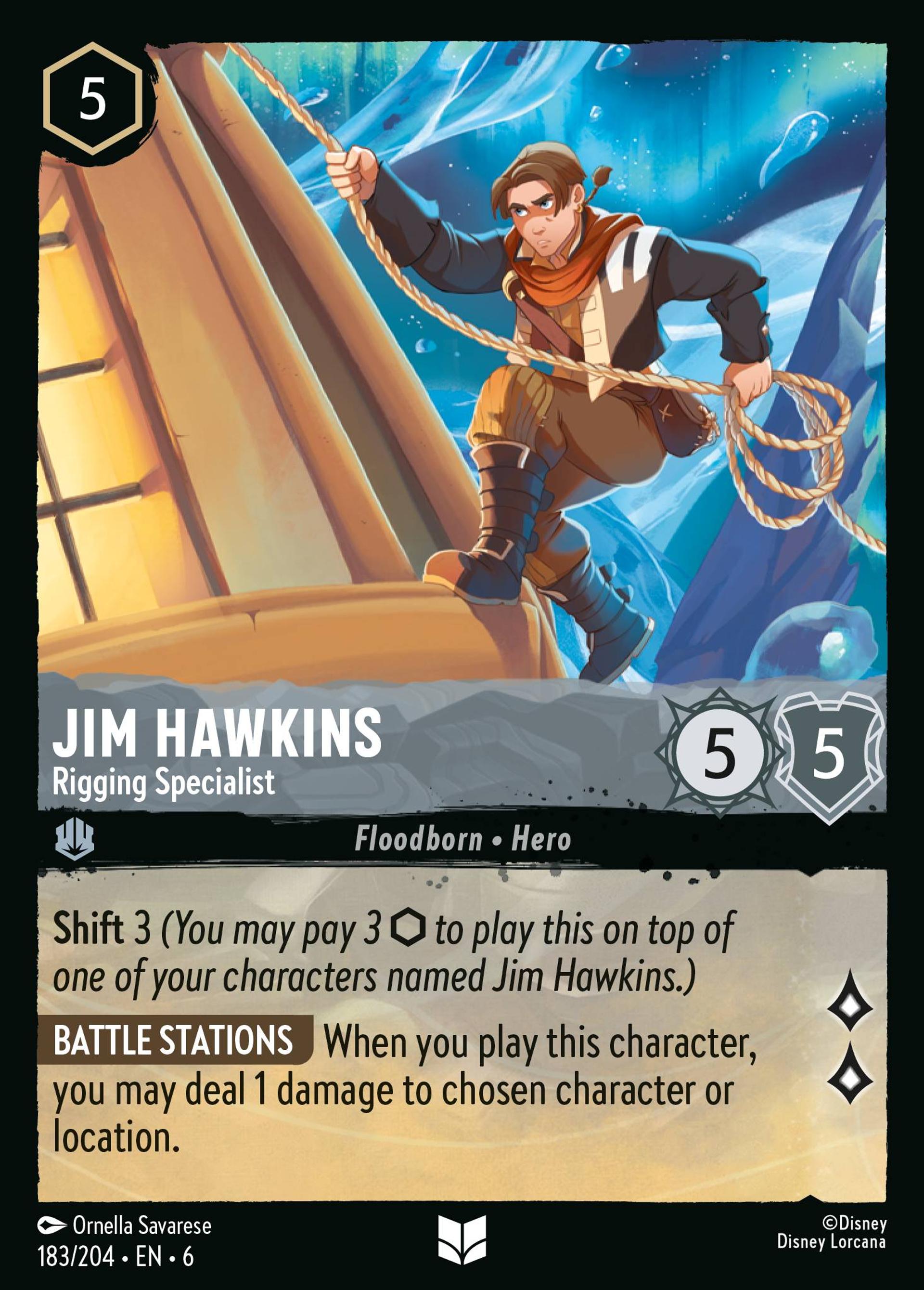 Jim Hawkins - Rigging Specialist — Azurite Sea — Lorcana