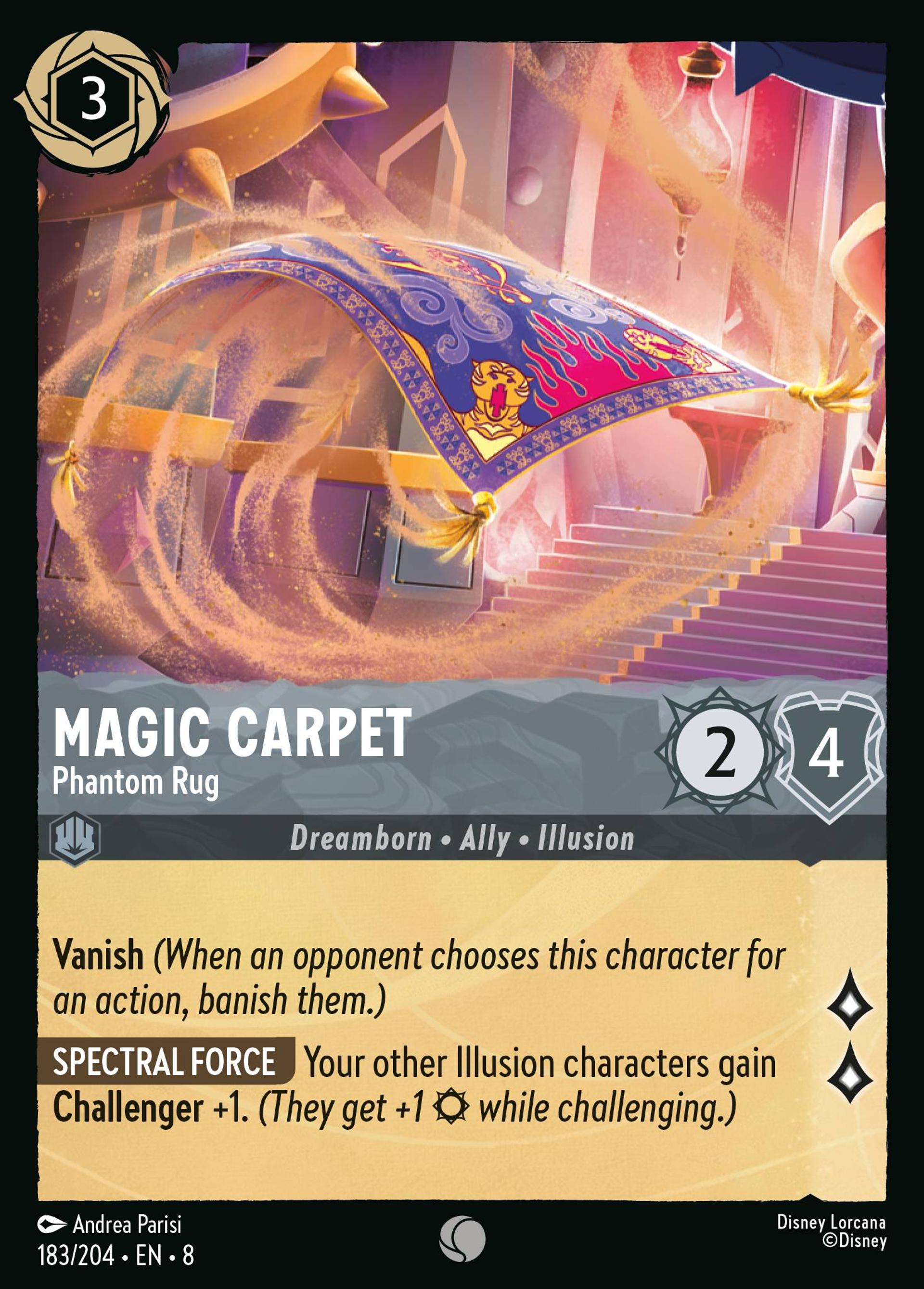 Magic Carpet - Phantom Rug — The Reign of Jafar — Lorcana