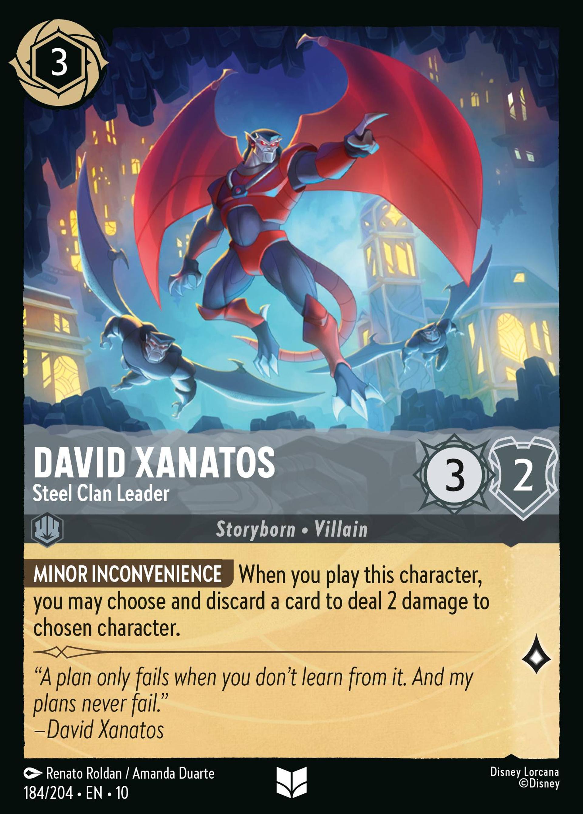 David Xanatos - Steel Clan Leader — Whispers in the Well — Lorcana