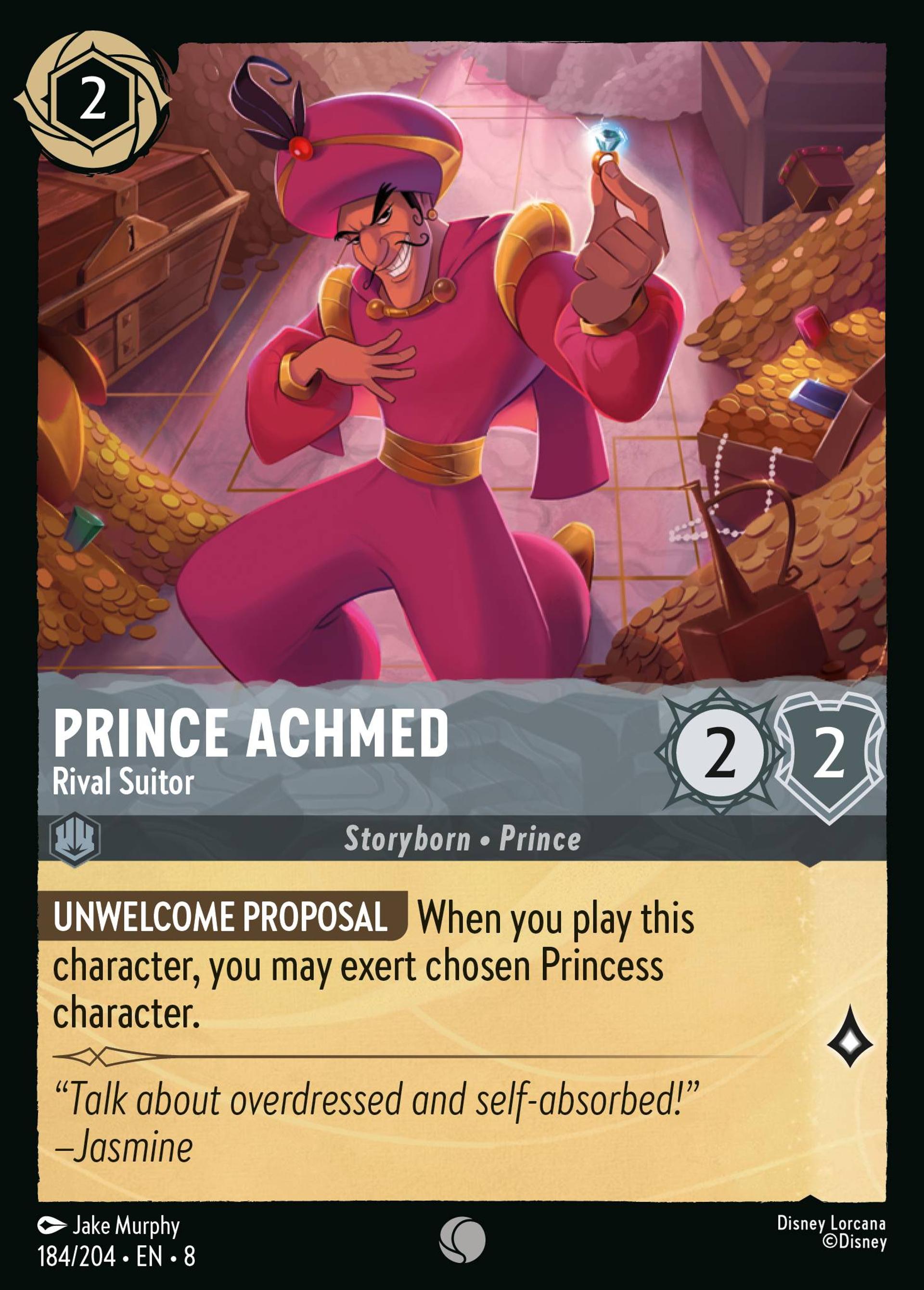 Prince Achmed - Rival Suitor — The Reign of Jafar — Lorcana