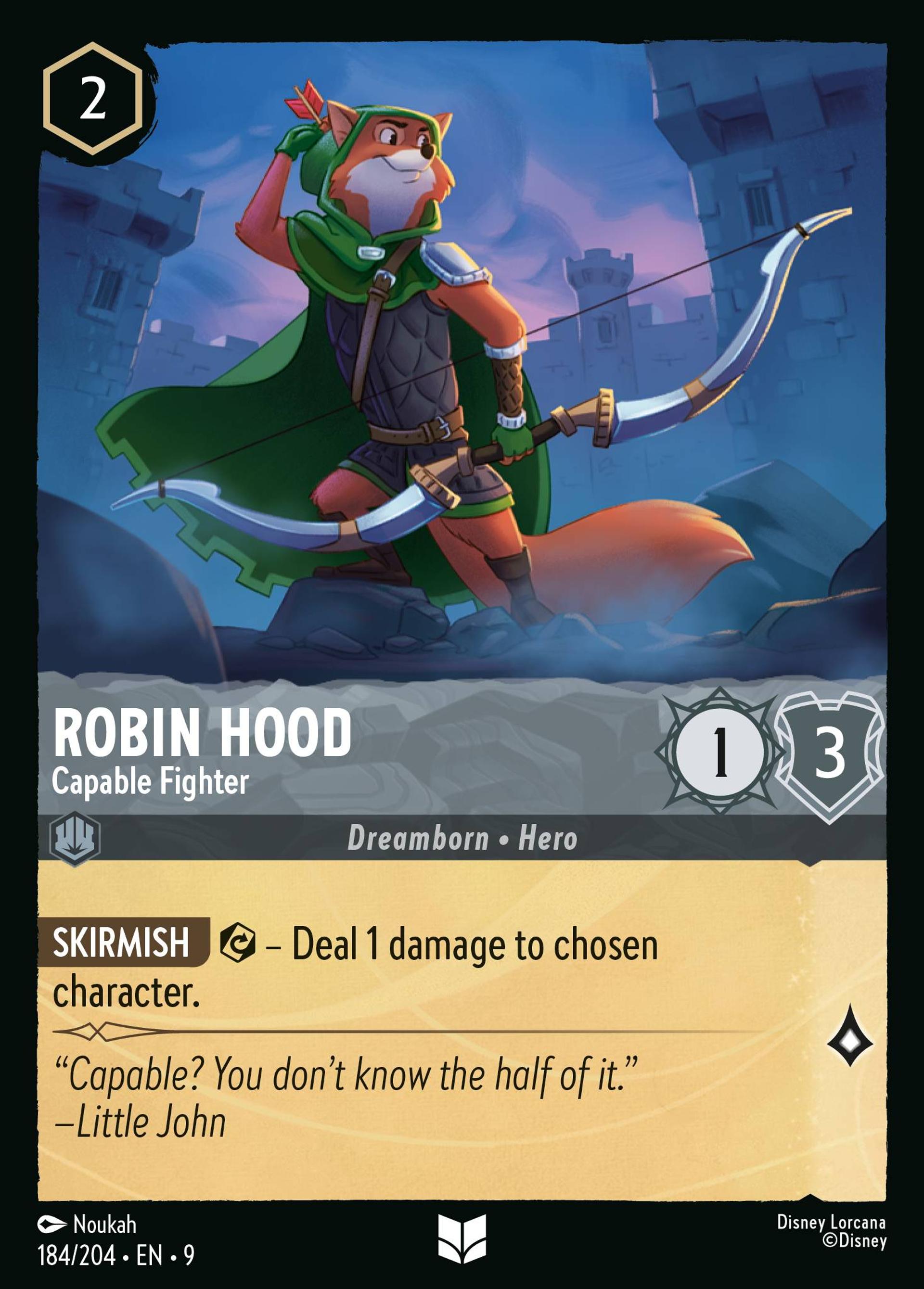 Robin Hood - Capable Fighter — Fabled — Lorcana