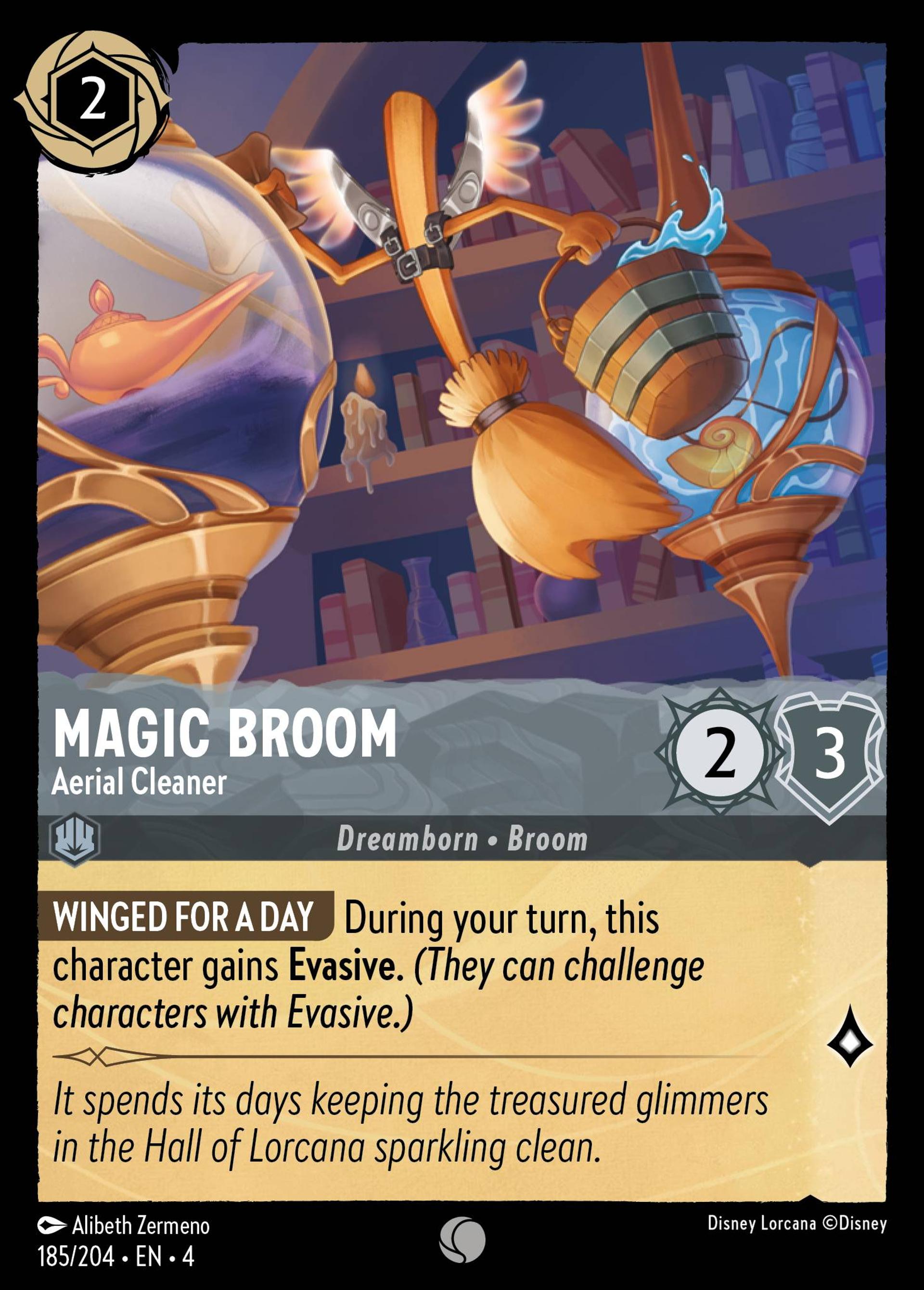 Magic Broom - Aerial Cleaner — Ursula's Return — Lorcana