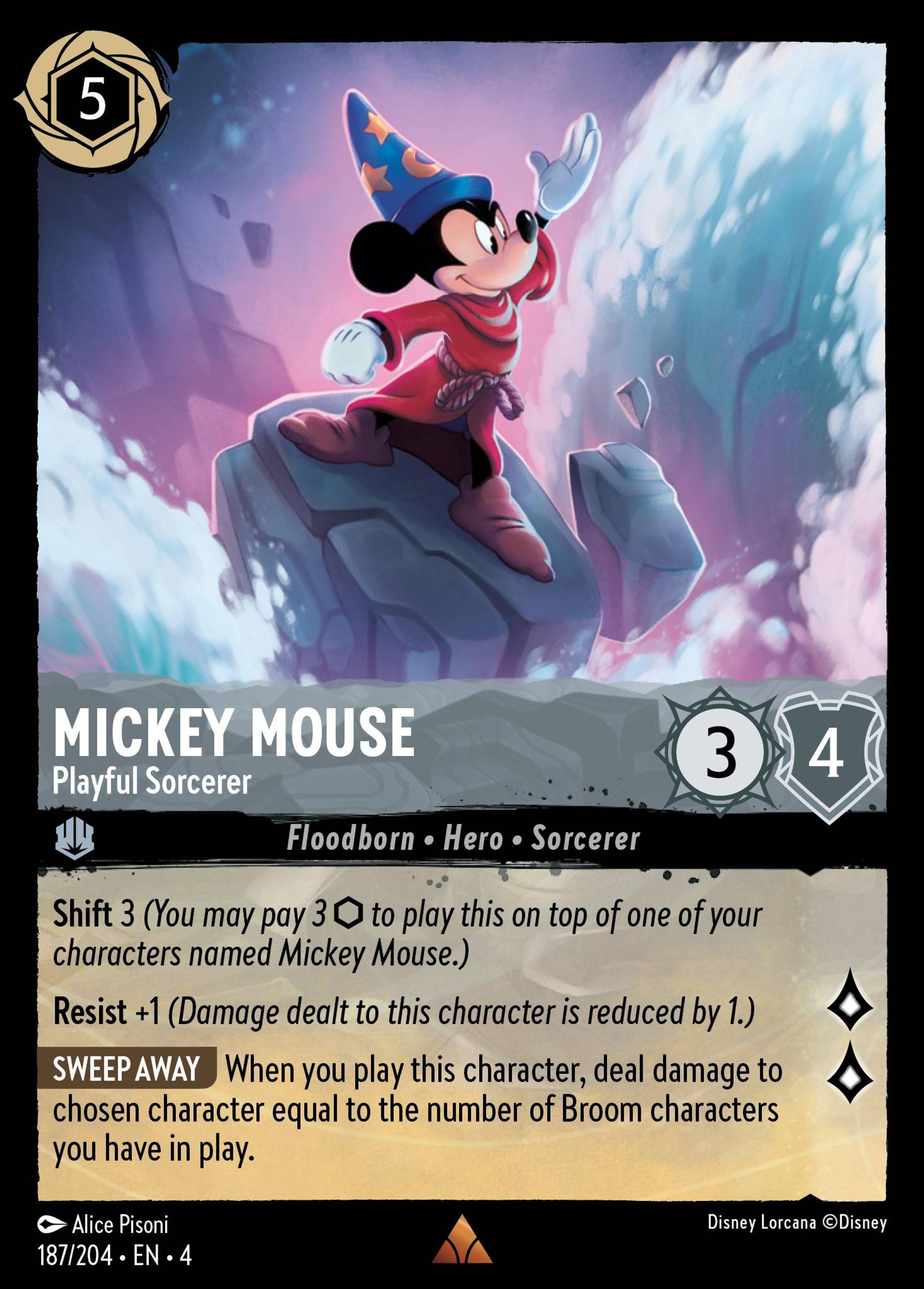Mickey Mouse - Playful Sorcerer — Ursula's Return — Lorcana