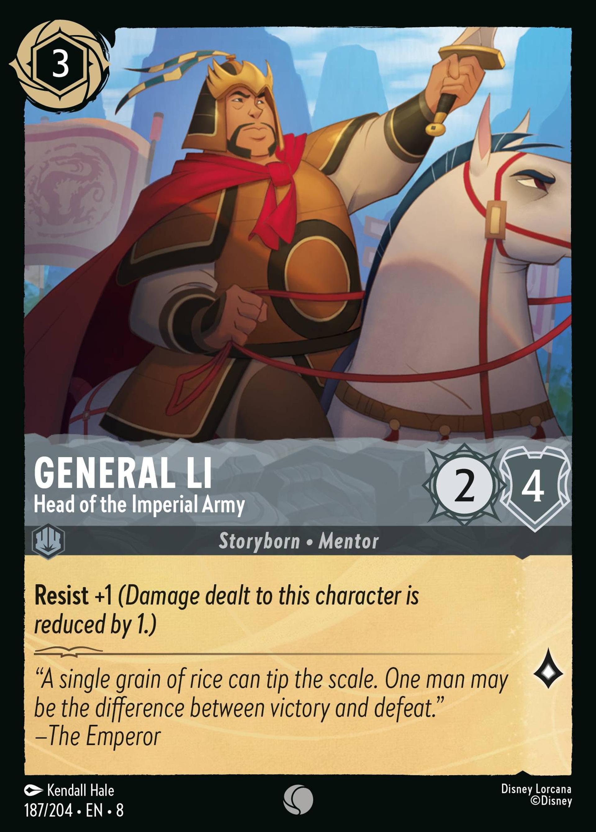 General Li - Head of the Imperial Army — The Reign of Jafar — Lorcana