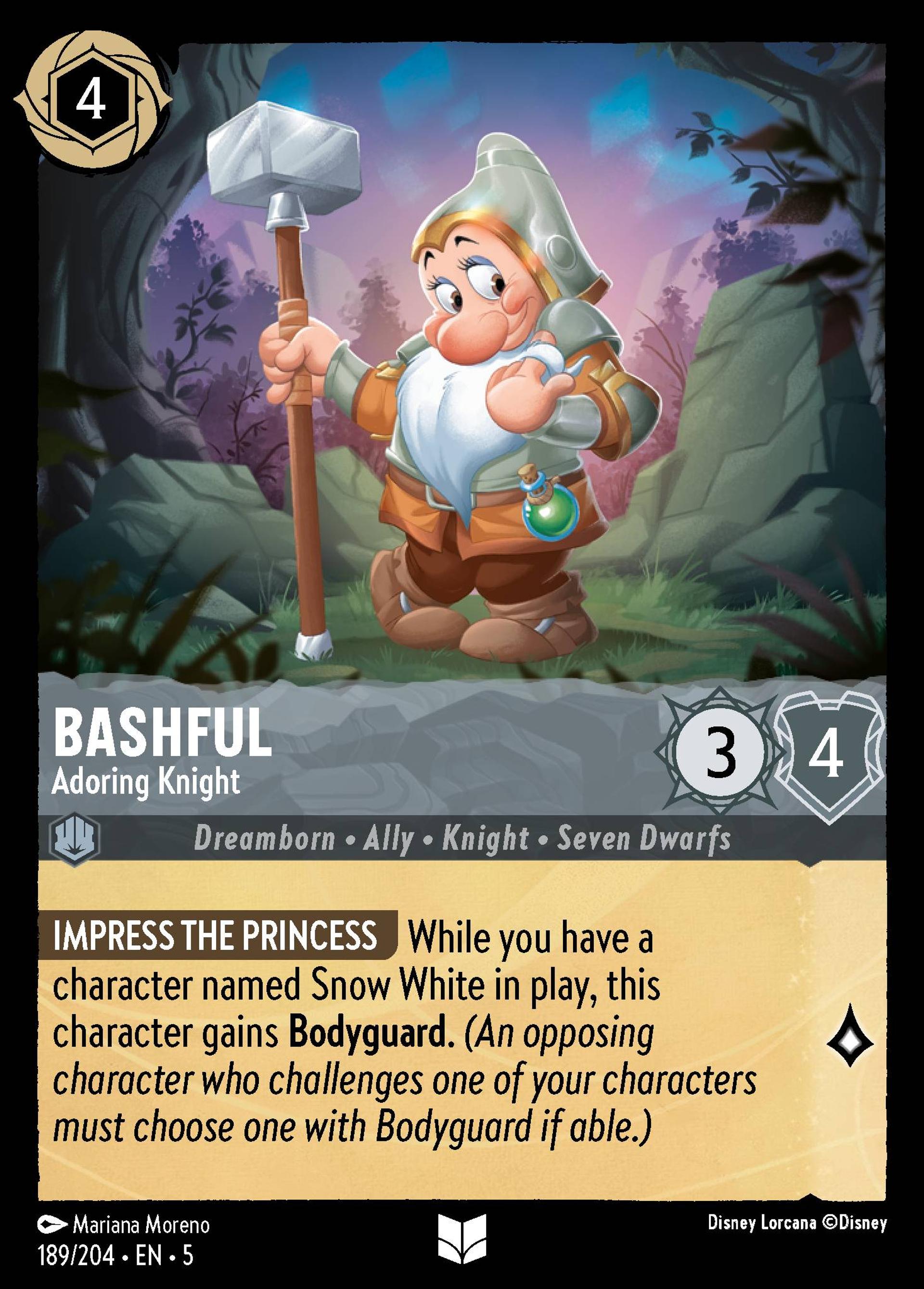 Bashful - Adoring Knight — Shimmering Skies — Lorcana