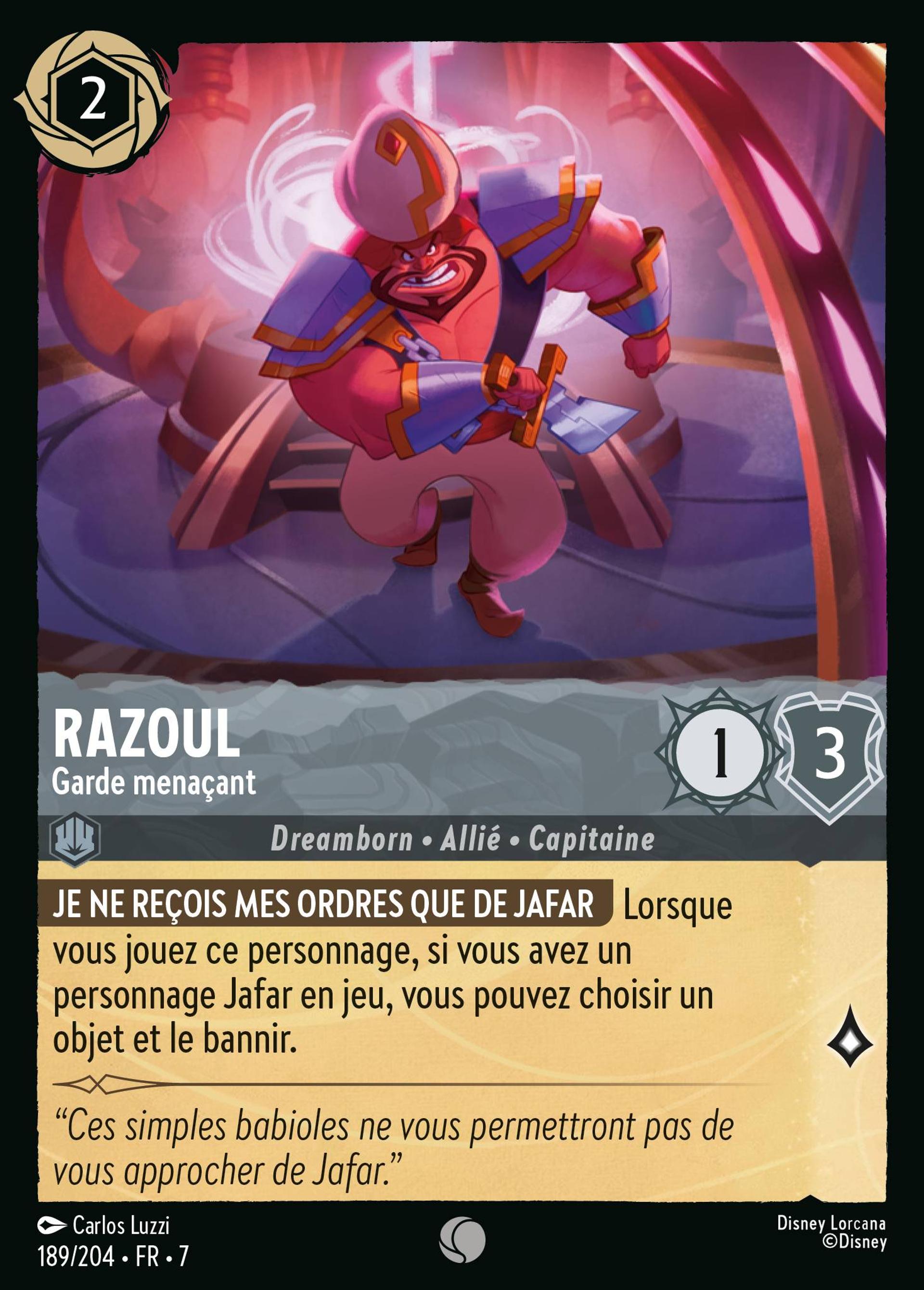 Razoul - Garde menaçant — Archazia's Island — Lorcana