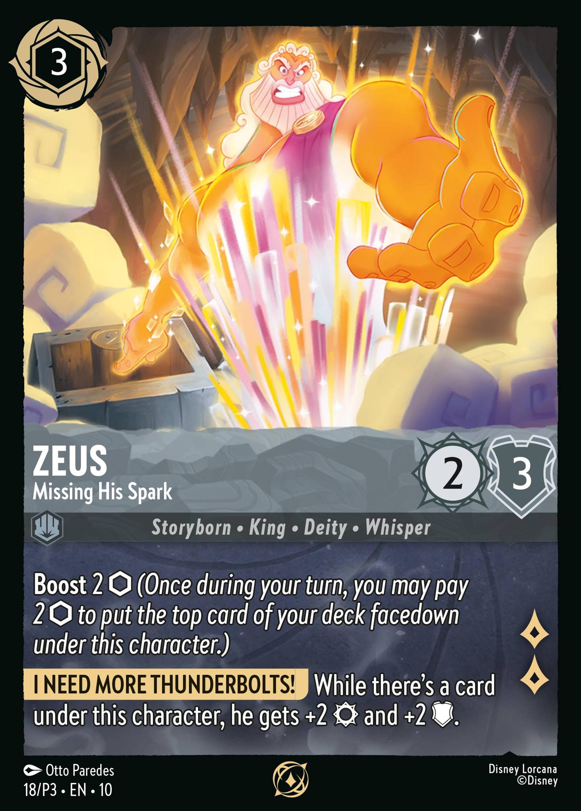 Zeus - Missing His Spark — Promos - Year 3 — Lorcana