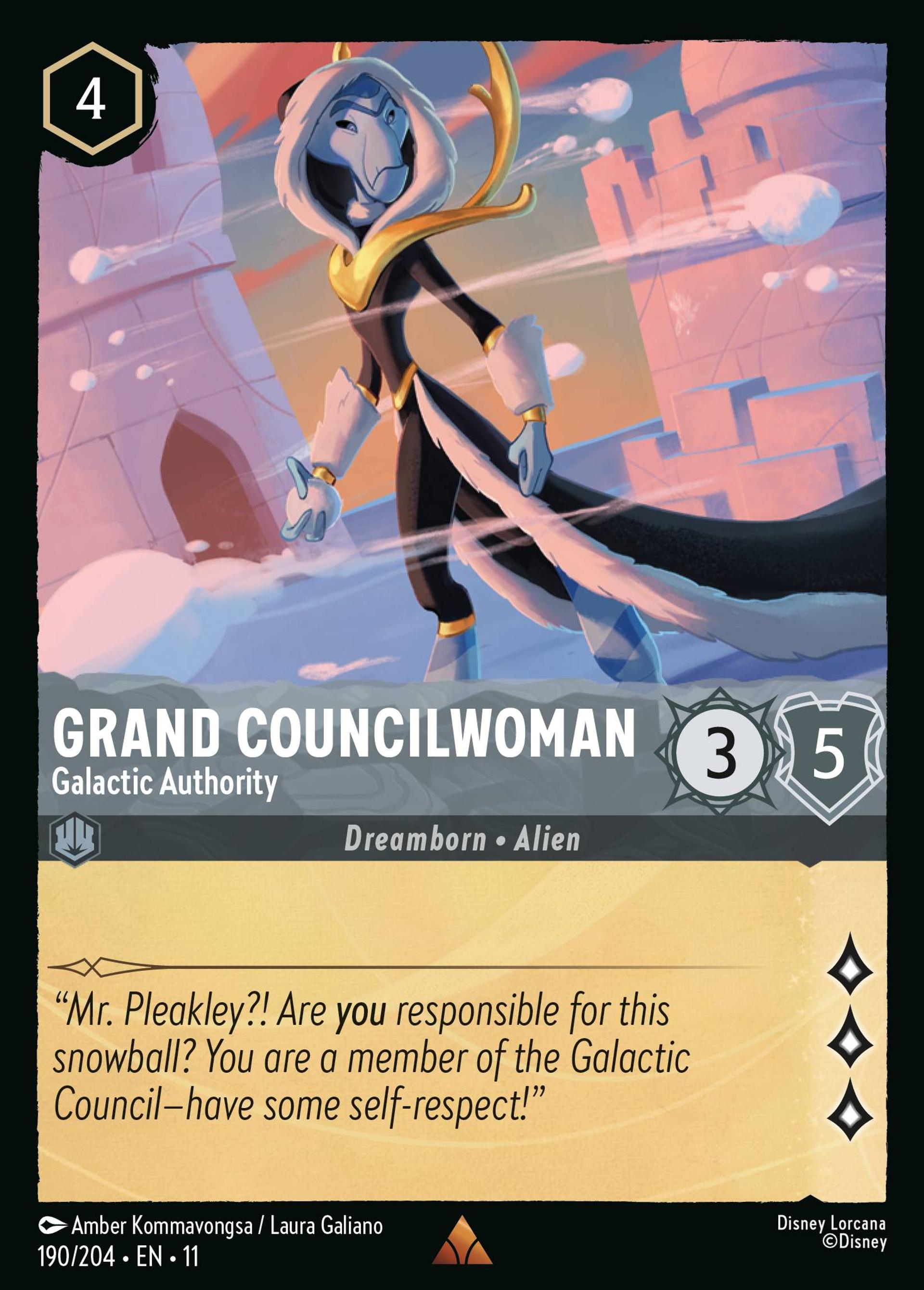 Présidente du Grand Conseil - Autorité galactique — Winterspell — Lorcana