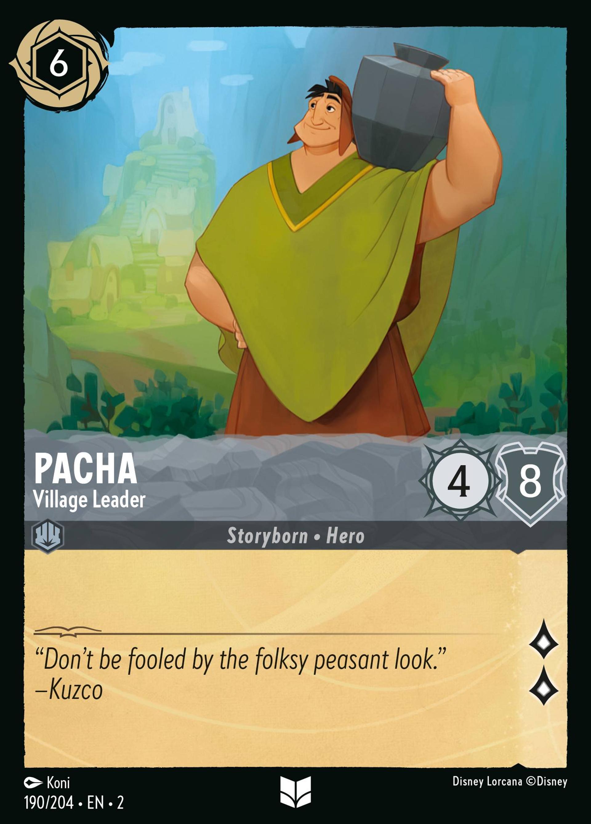 Pacha - Chef de village — Rise of the Floodborn — Lorcana