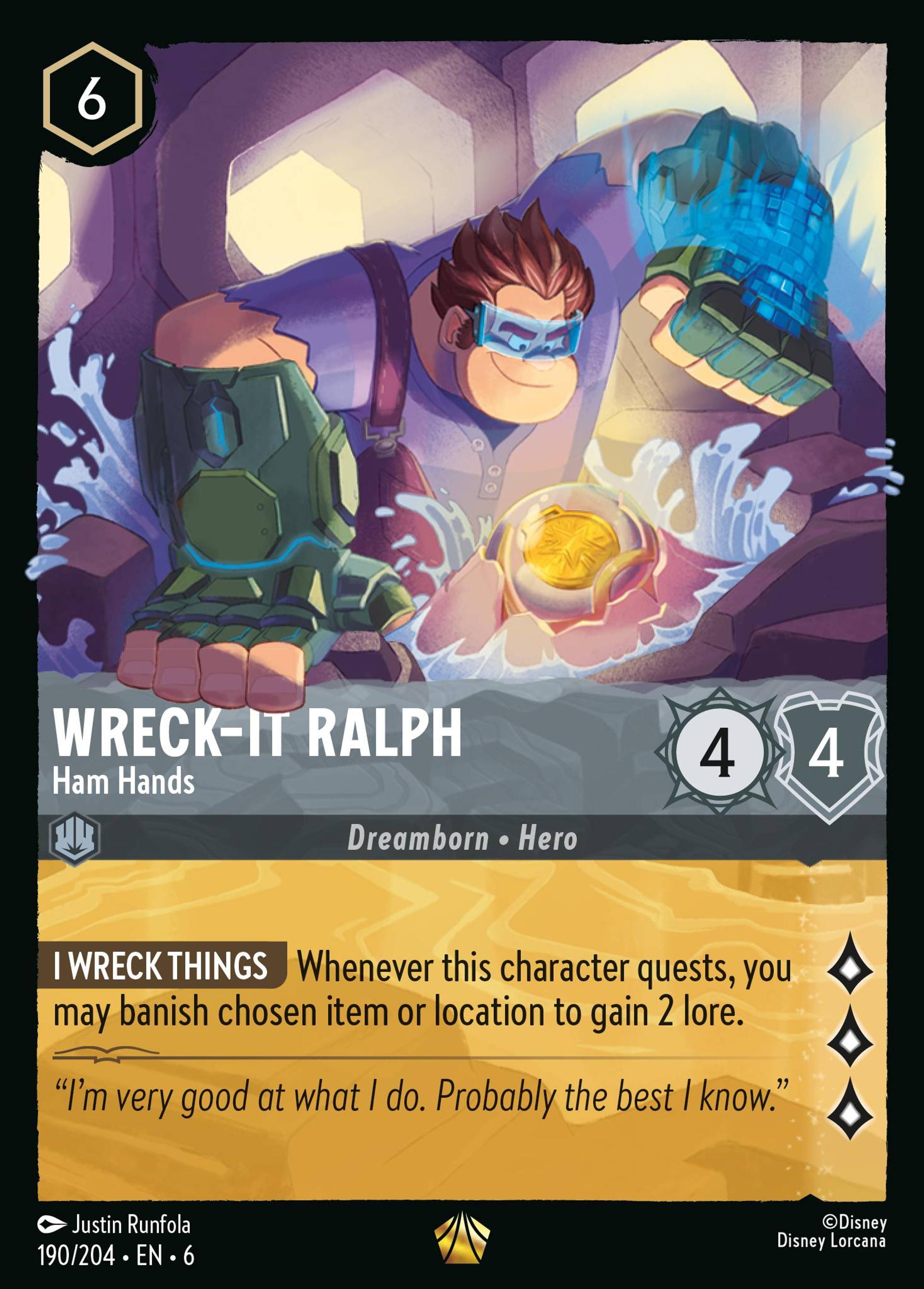 Wreck-It Ralph - Ham Hands — Azurite Sea — Lorcana