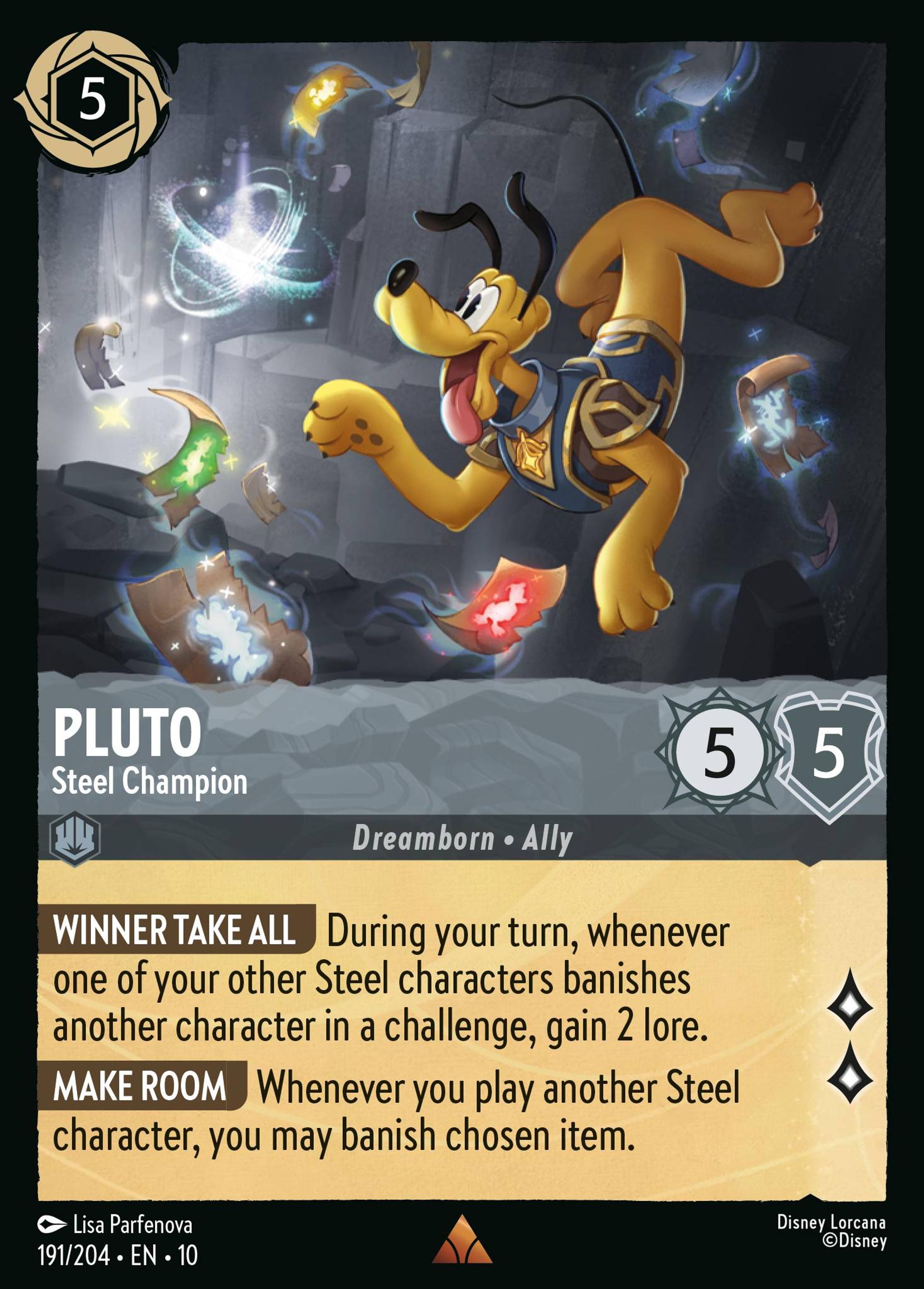 Pluto - Steel Champion — Whispers in the Well — Lorcana