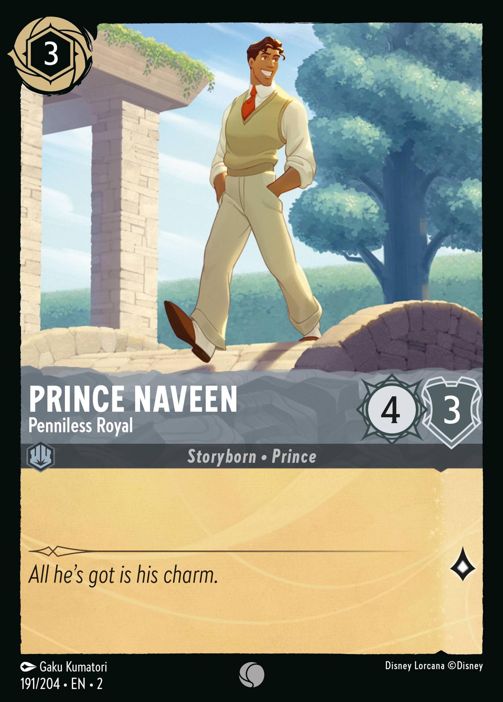 Prince Naveen - Prince sans le sou — Rise of the Floodborn — Lorcana