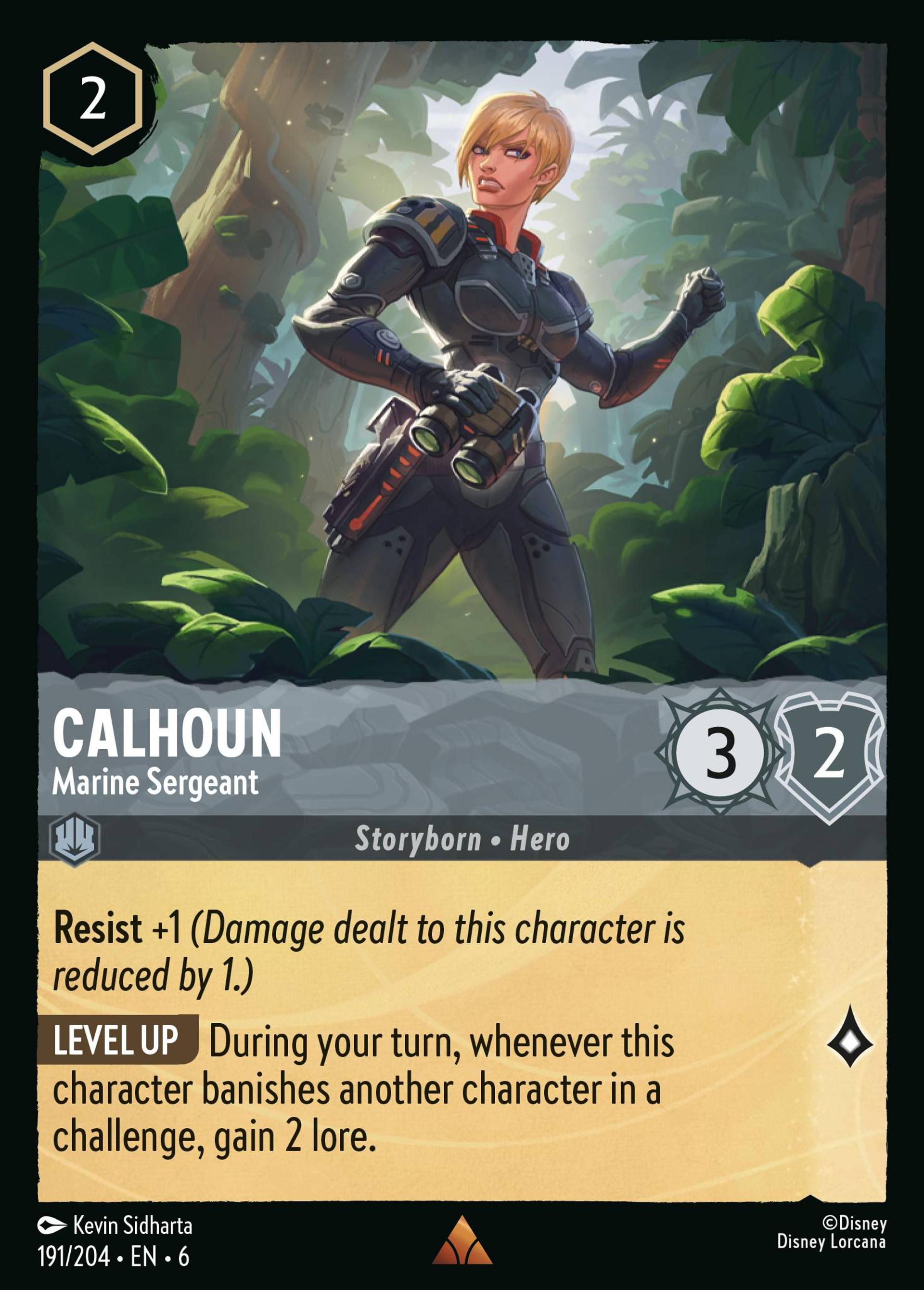 Calhoun - Marine Sergeant — Azurite Sea — Lorcana