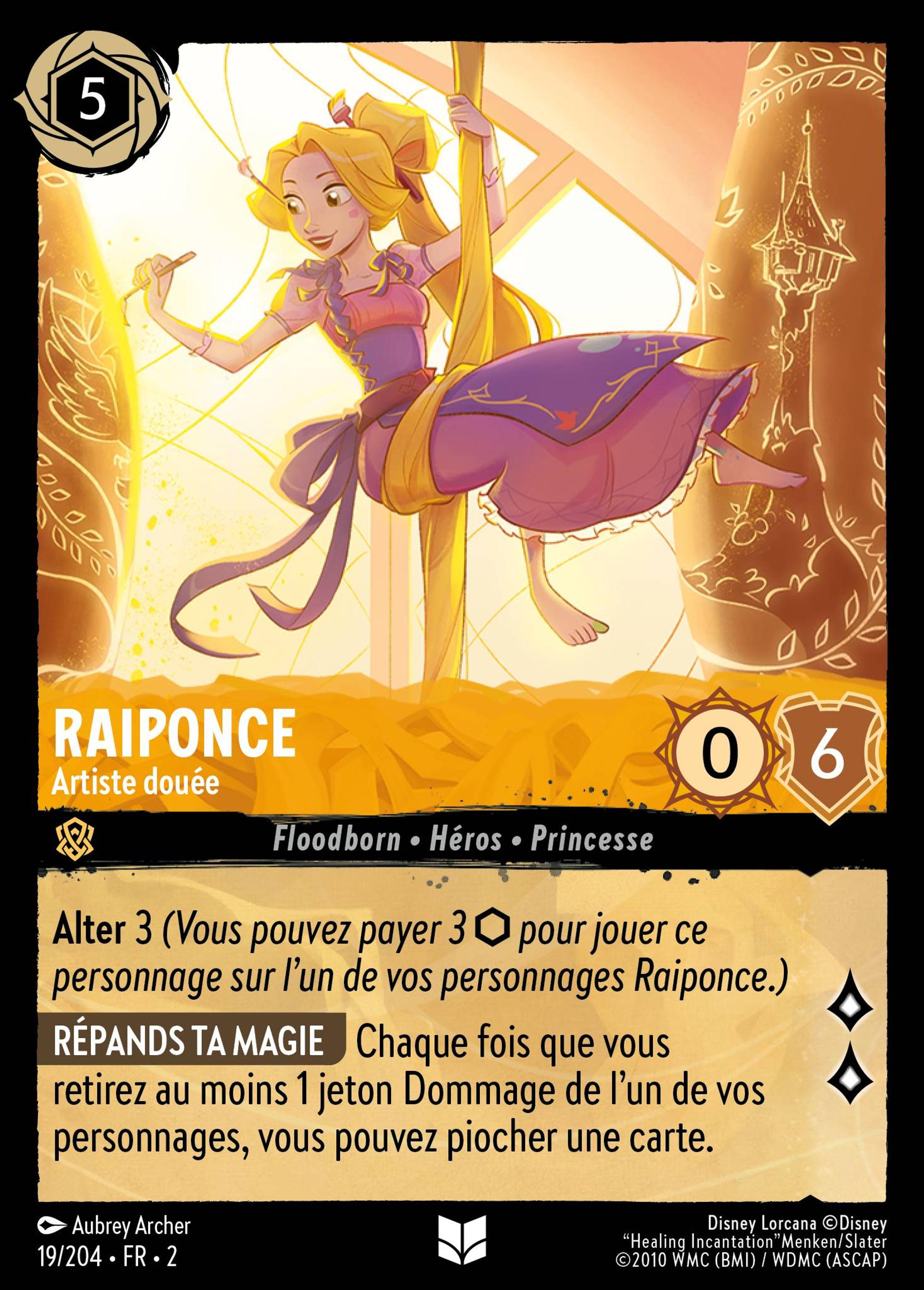 Raiponce - Artiste douée — Rise of the Floodborn — Lorcana