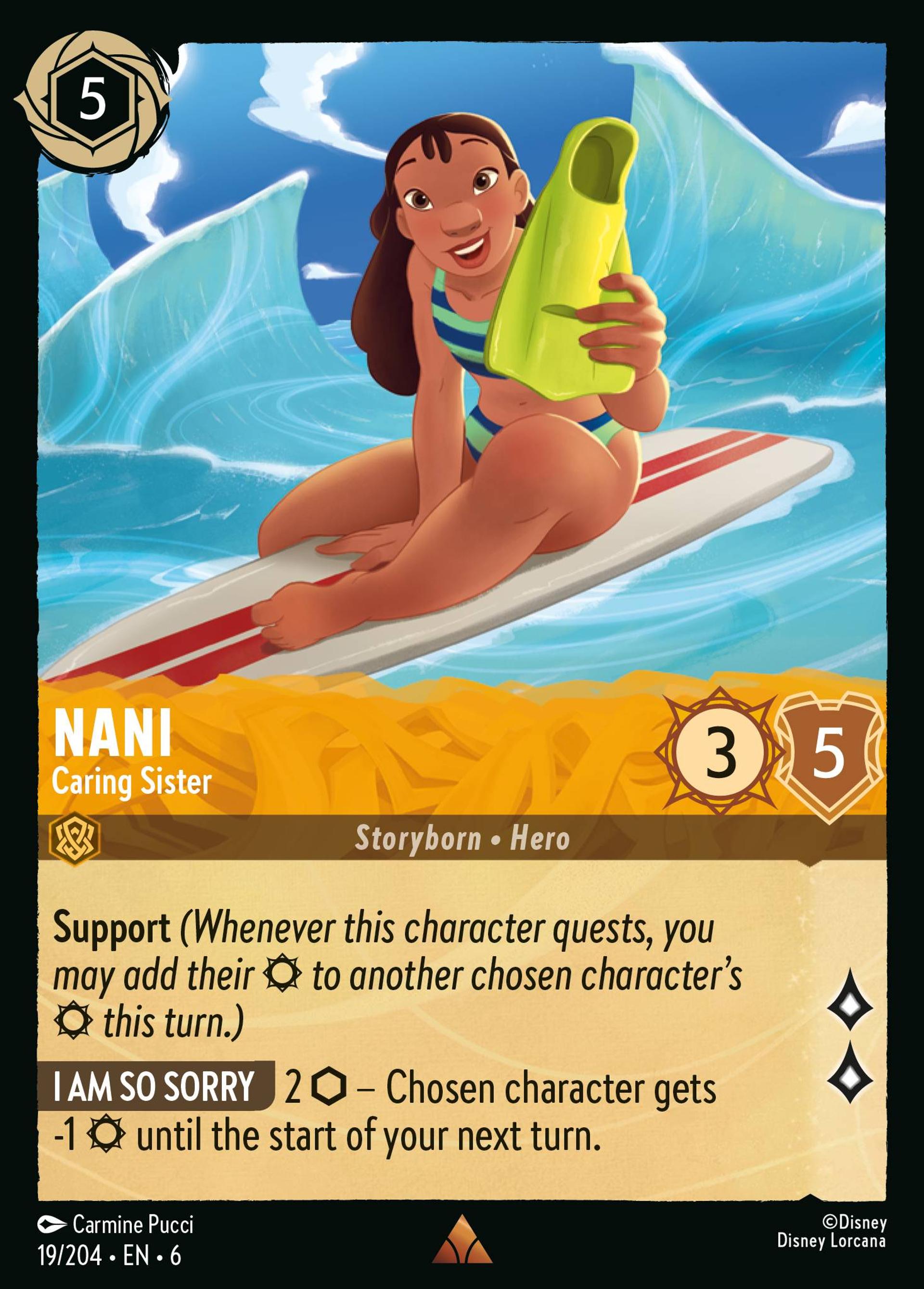 Nani - Caring Sister — Azurite Sea — Lorcana