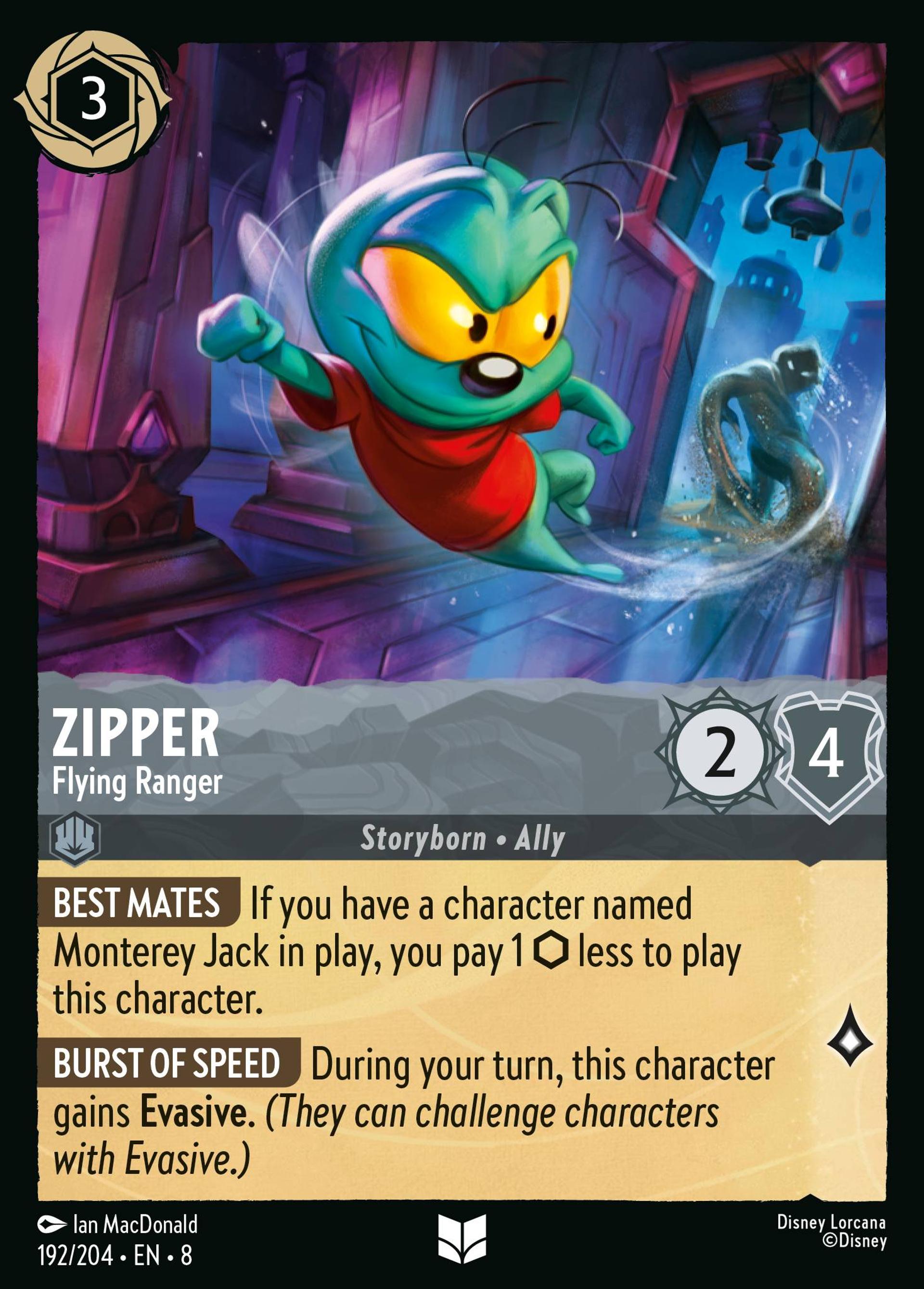 Zipper - Flying Ranger — The Reign of Jafar — Lorcana