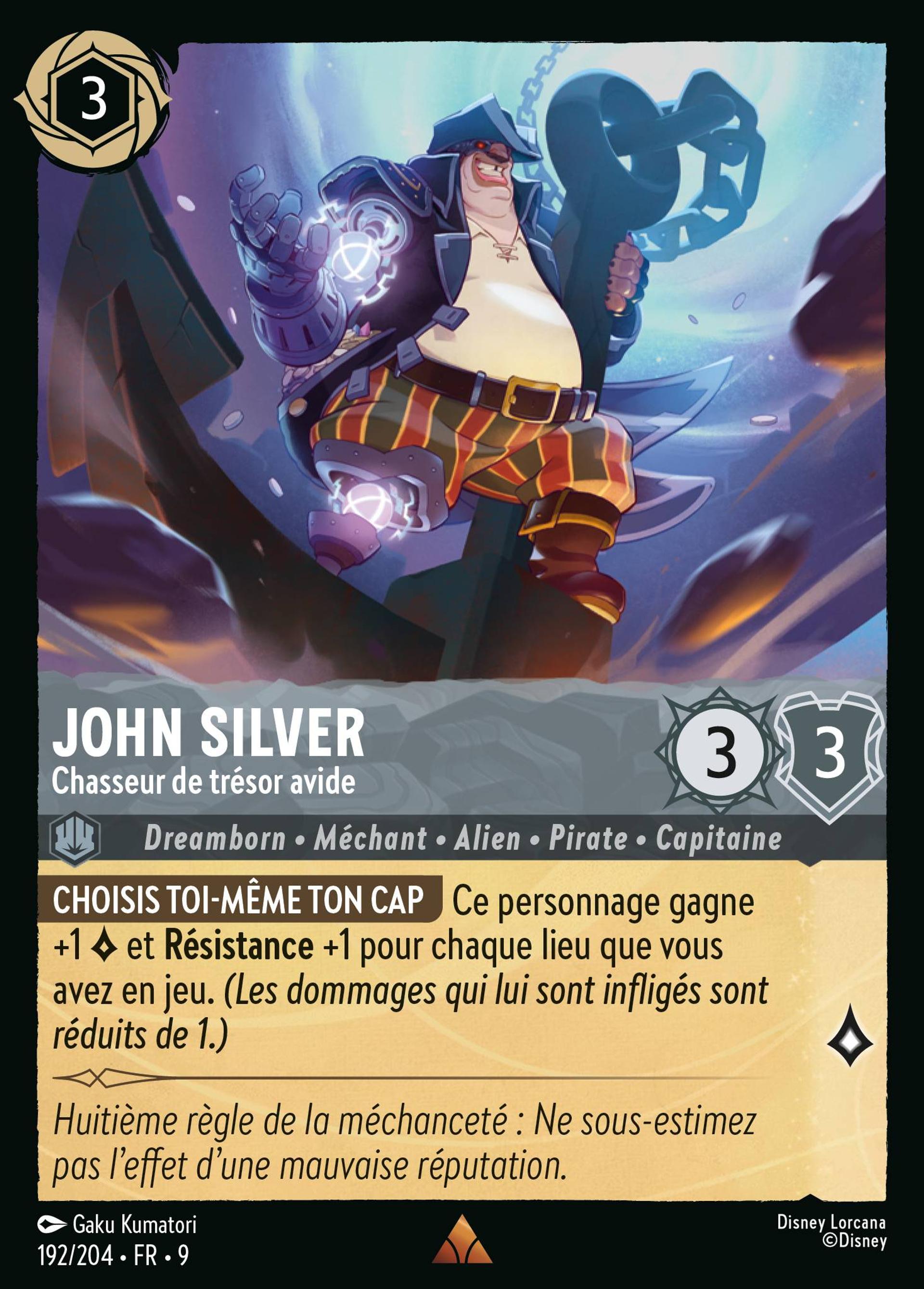 John Silver - Chasseur de trésor avide — Fabled — Lorcana