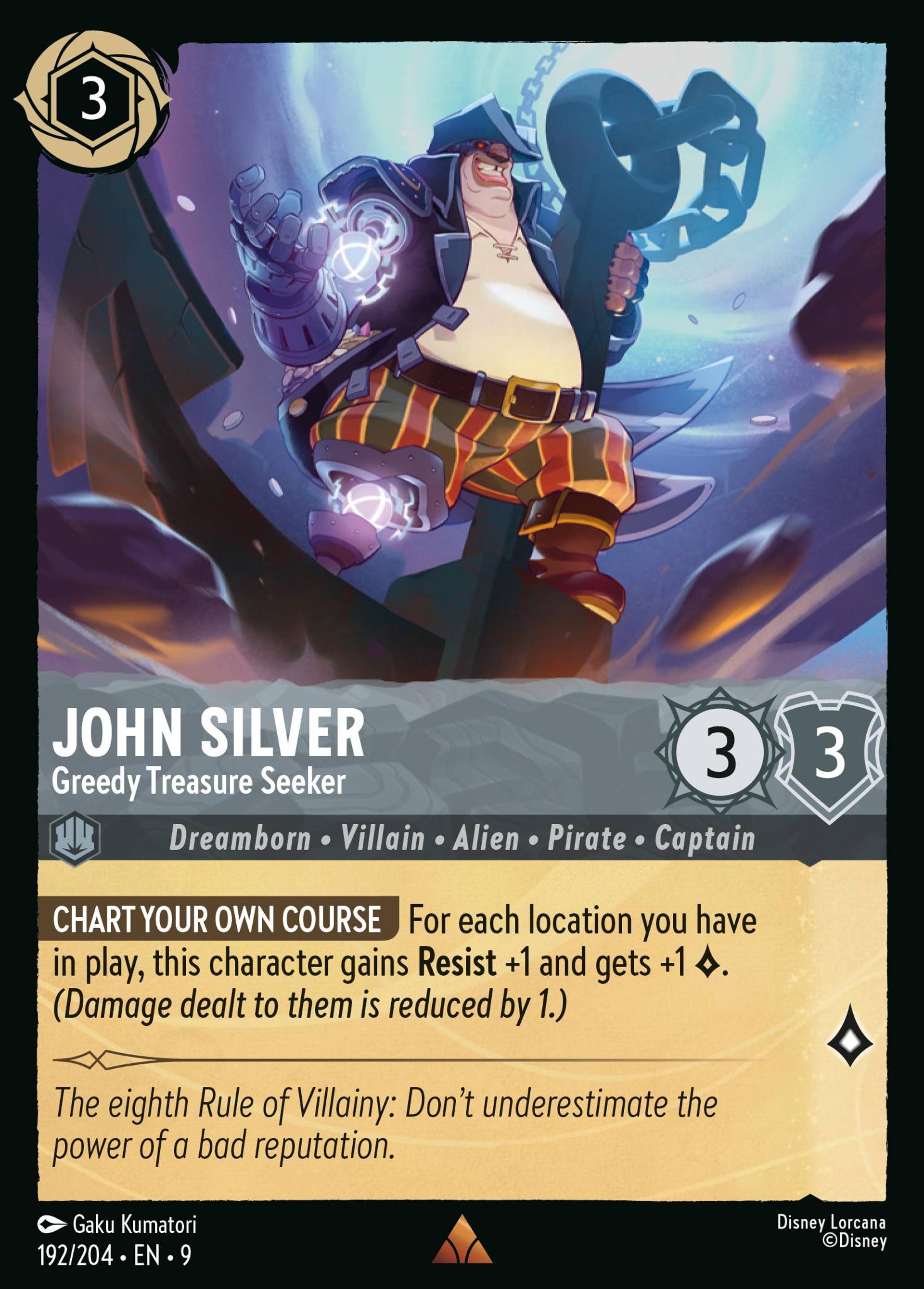 John Silver - Greedy Treasure Seeker — Fabled — Lorcana