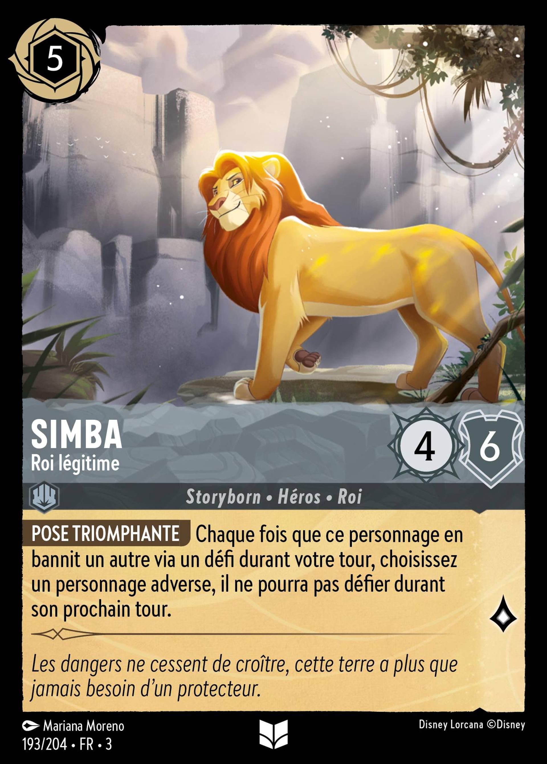 Simba - Roi légitime — Into the Inklands — Lorcana