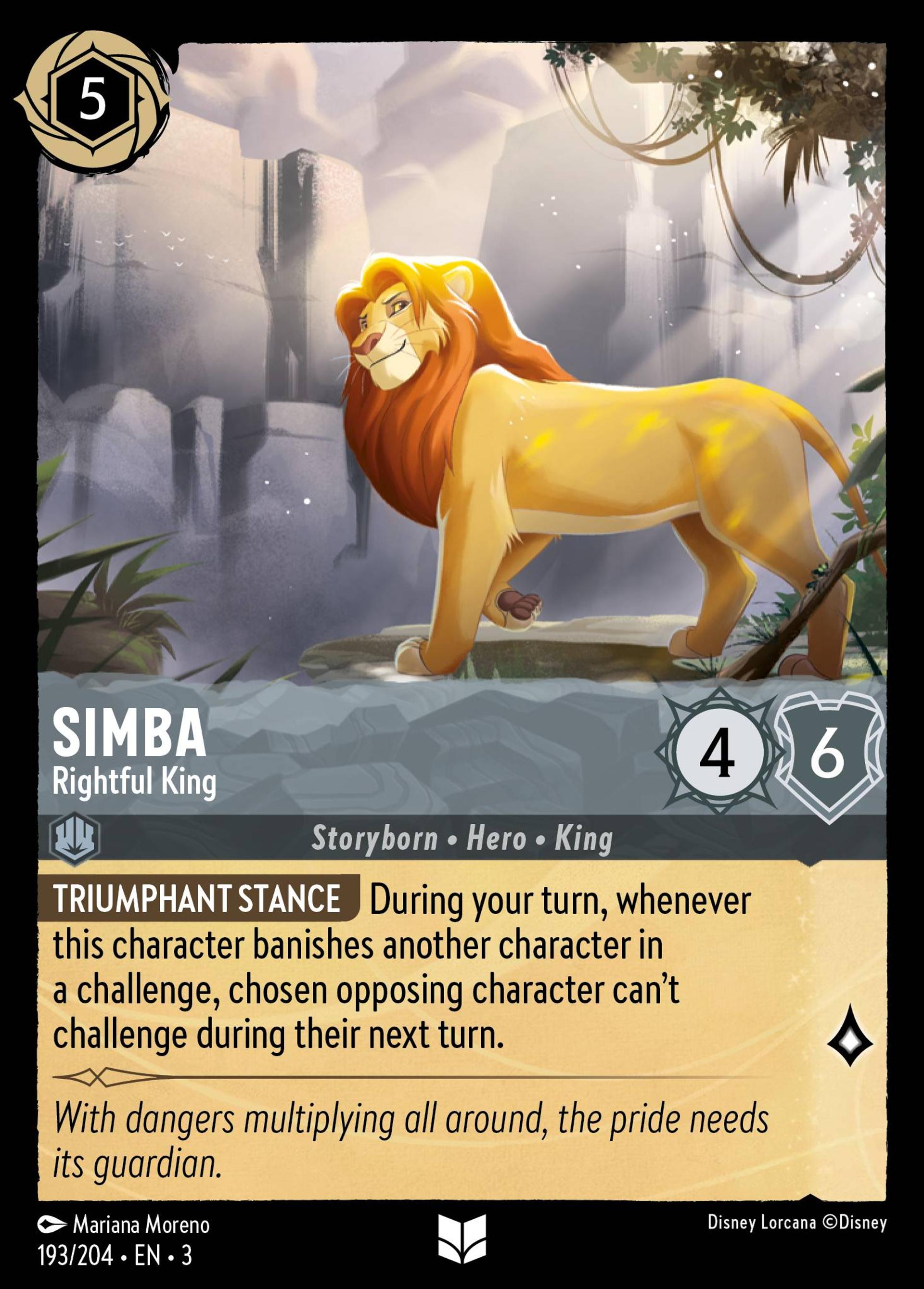 Simba - Roi légitime — Into the Inklands — Lorcana