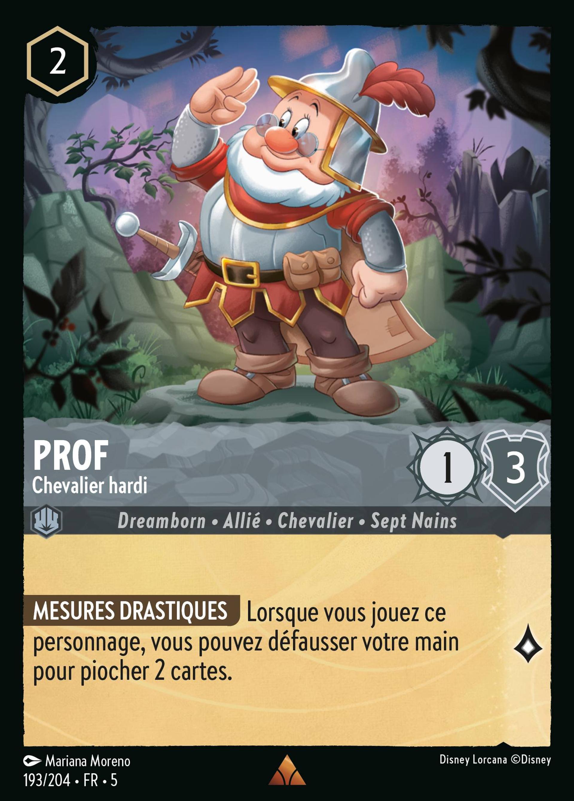 Prof - Chevalier hardi — Shimmering Skies — Lorcana