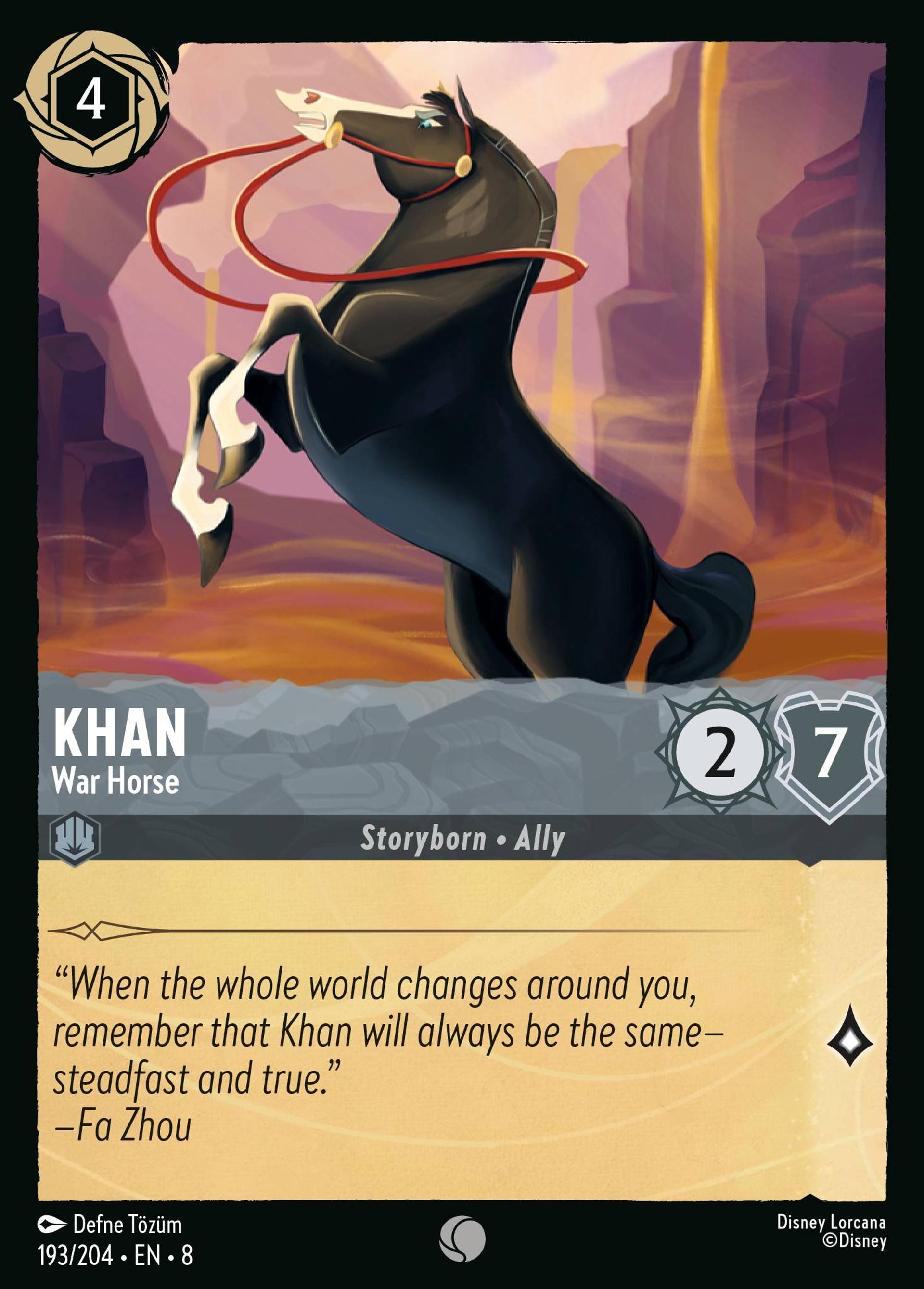 Khan - War Horse — The Reign of Jafar — Lorcana