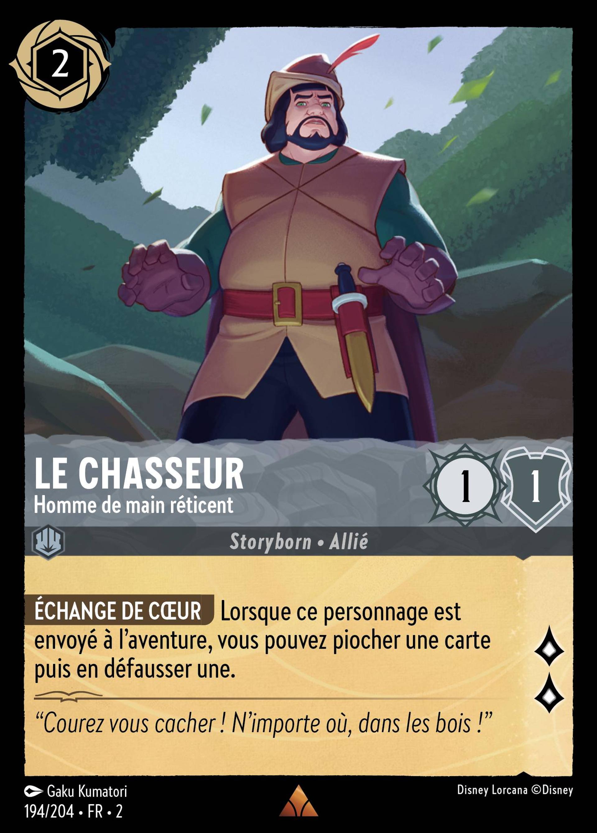 Le chasseur - Homme de main réticent — Rise of the Floodborn — Lorcana