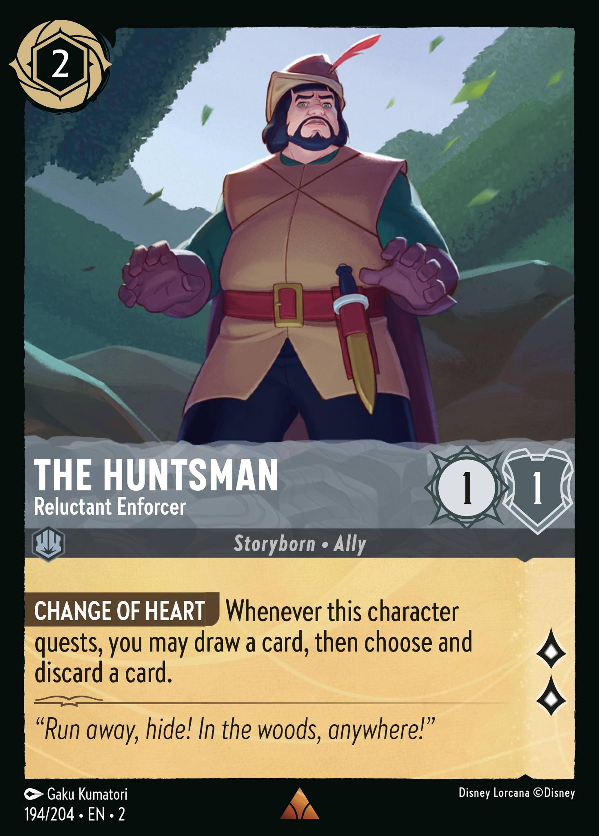 Le chasseur - Homme de main réticent — Rise of the Floodborn — Lorcana
